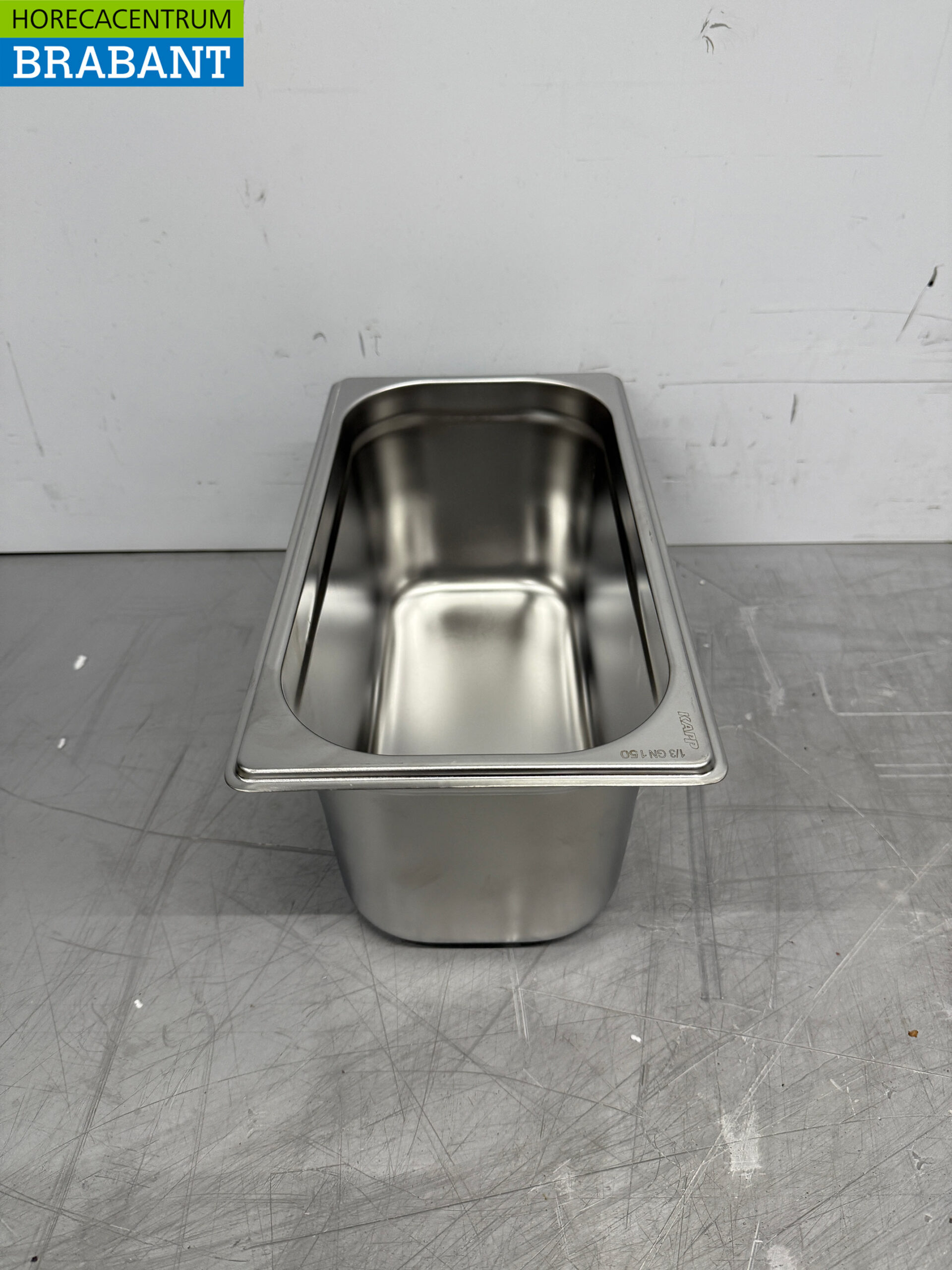 Acier inoxydable KAPP Bac gastronorme Bac GN 1/3 Profondeur 150 mm Horeca