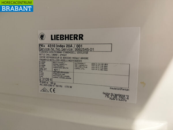 Liebherr Réfrigérateur 421 litres 230V Horeca – Image 5