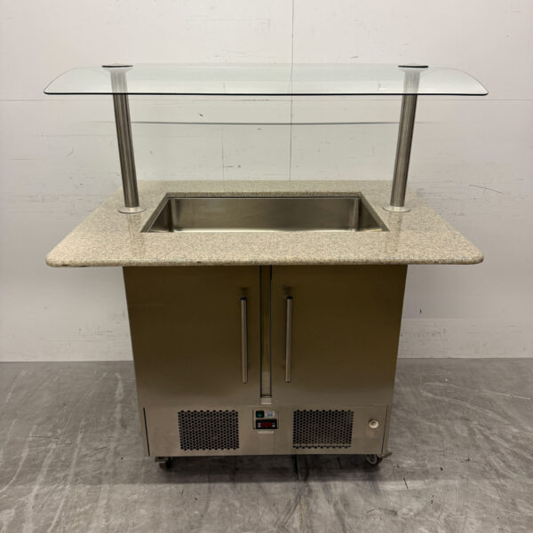 Armoire réfrigérée en acier inoxydable 2 portes 125 cm 230V Horeca