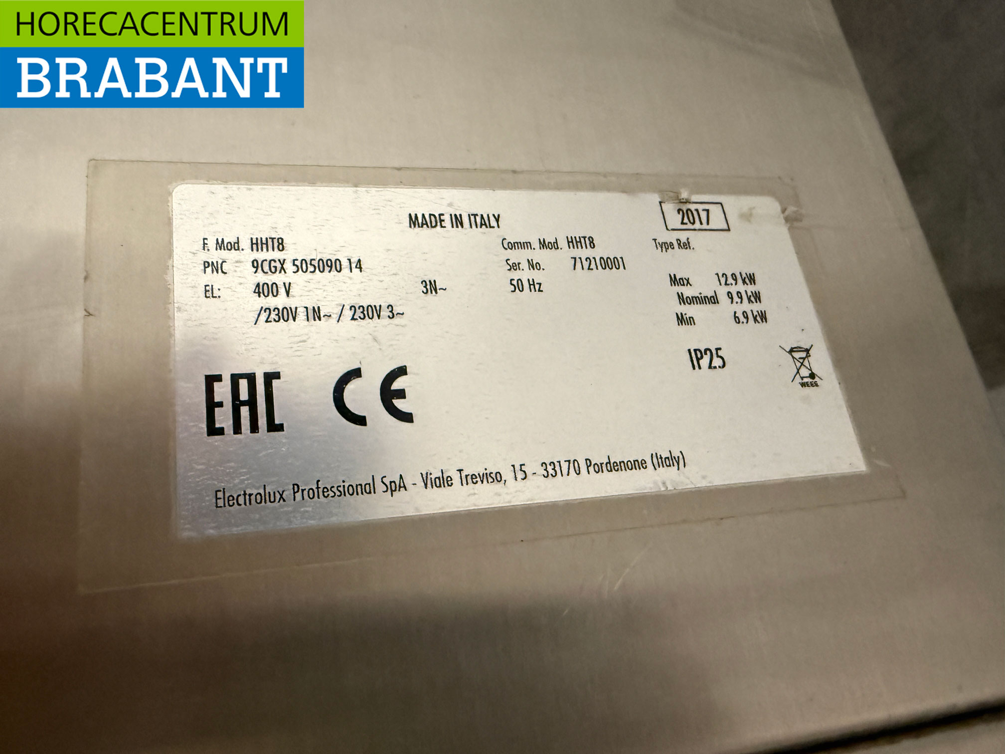 Lave-vaisselle à passage Zanussi en acier inoxydable 400V Horeca – Image 7