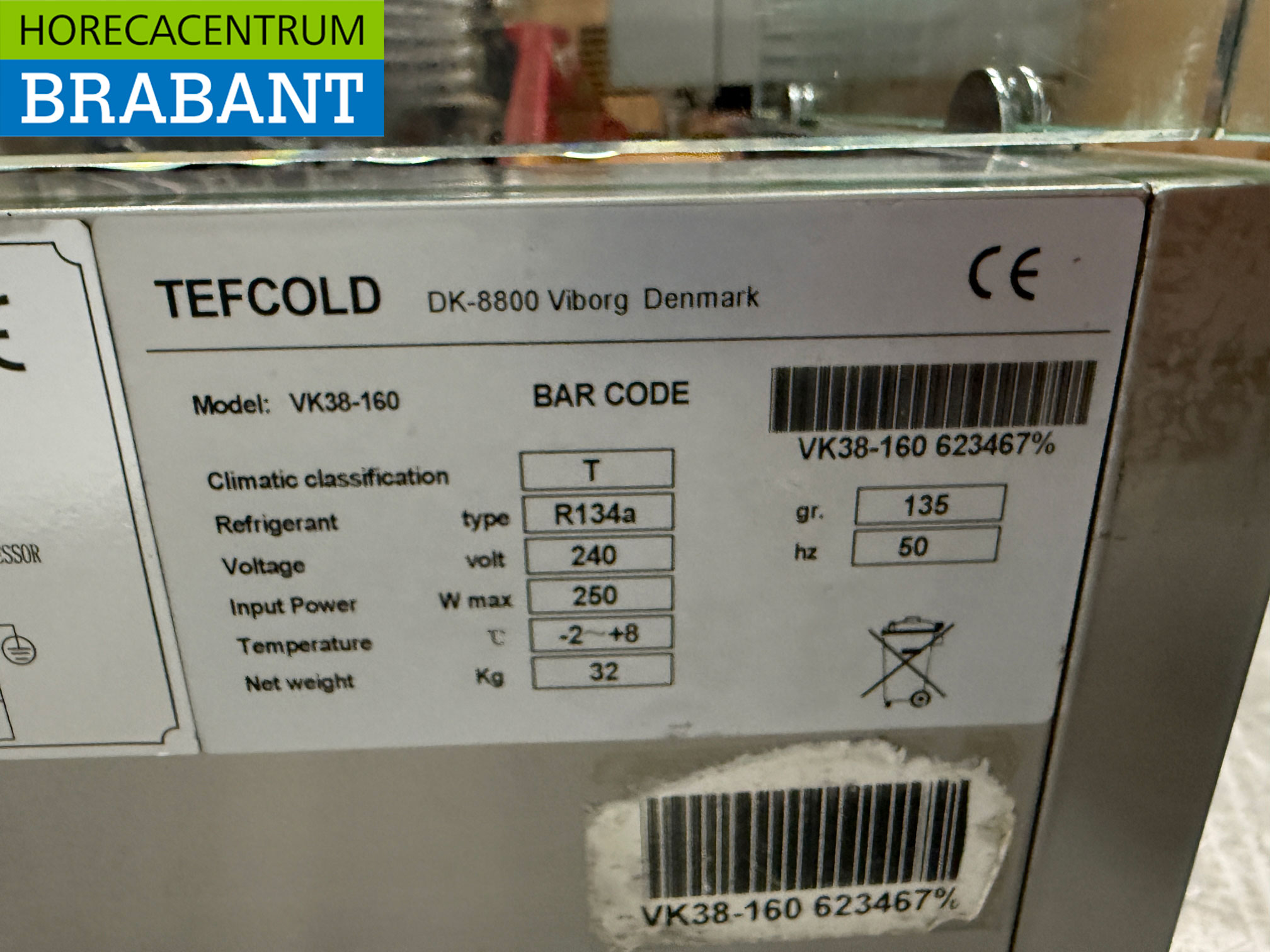 Vitrine de comptoir en acier inoxydable Vitrine de comptoir saladière 7 x 1/3 GN 160 cm Horeca – Image 4