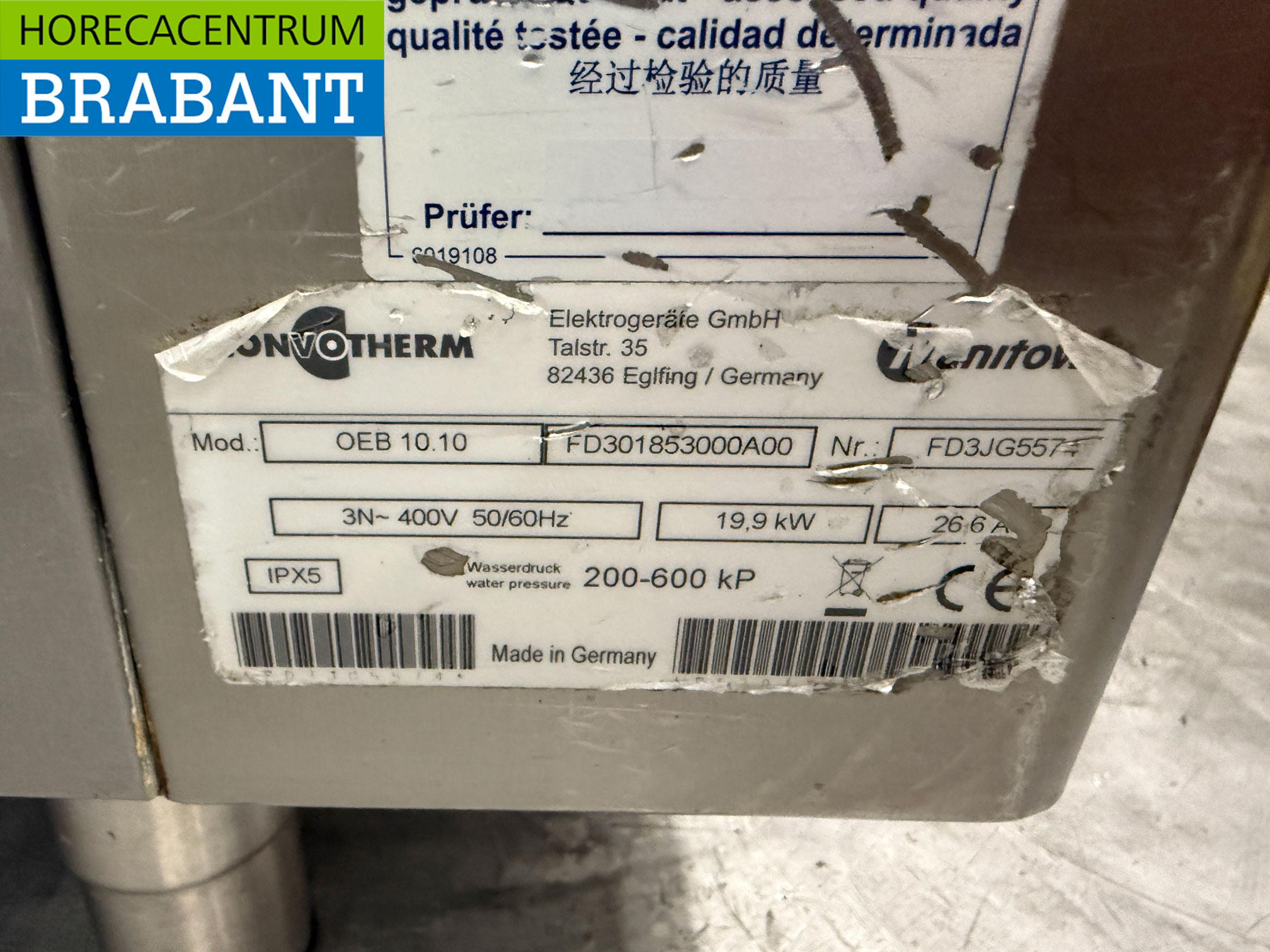 Convotherm Combisteamer en acier inoxydable 10 x 1/1 GN 400V Horeca – Image 7