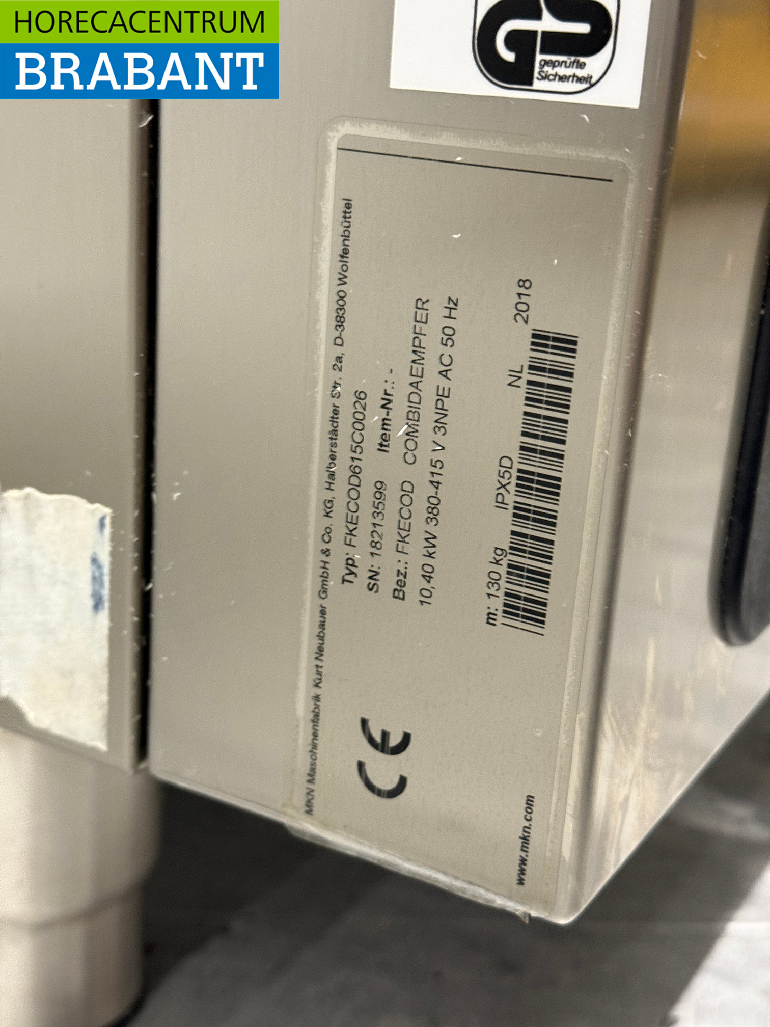 Acier inoxydable MKN FlexiRack Combisteamer 6 x 1/1 GN 400V Horeca – Image 7