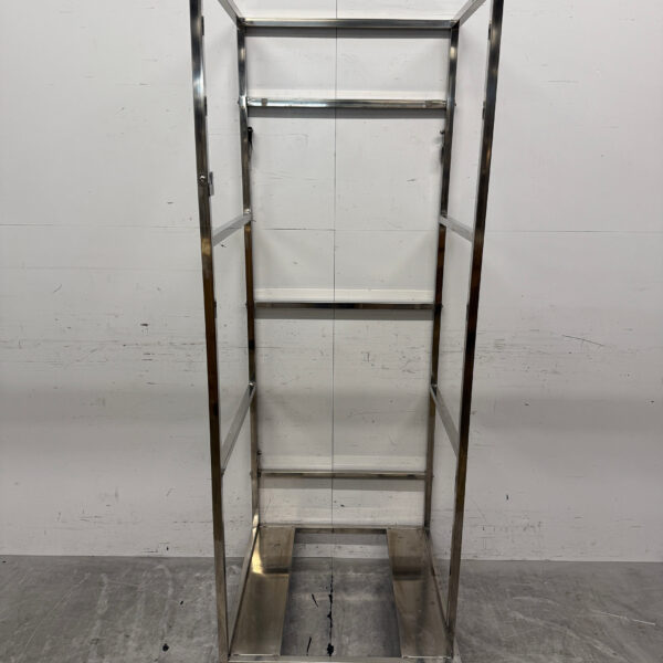 Chariot de transport réfrigéré en acier inoxydable 69 x 69 x 195,5 cm Restauration