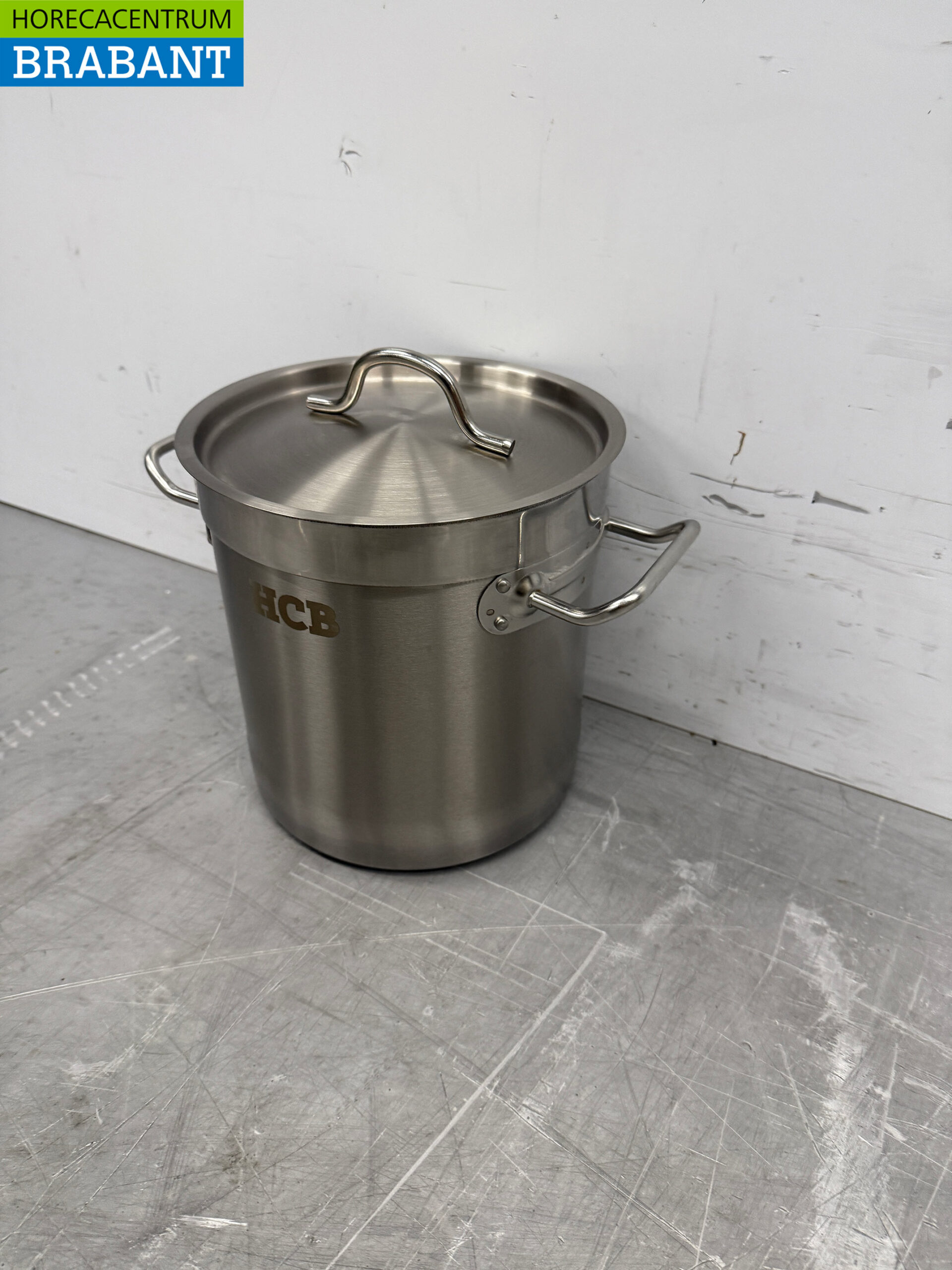 Acier inoxydable Poêle à soupe Poêle de cuisson Induction 20 x 20 cm 6 litres Restauration – Image 2