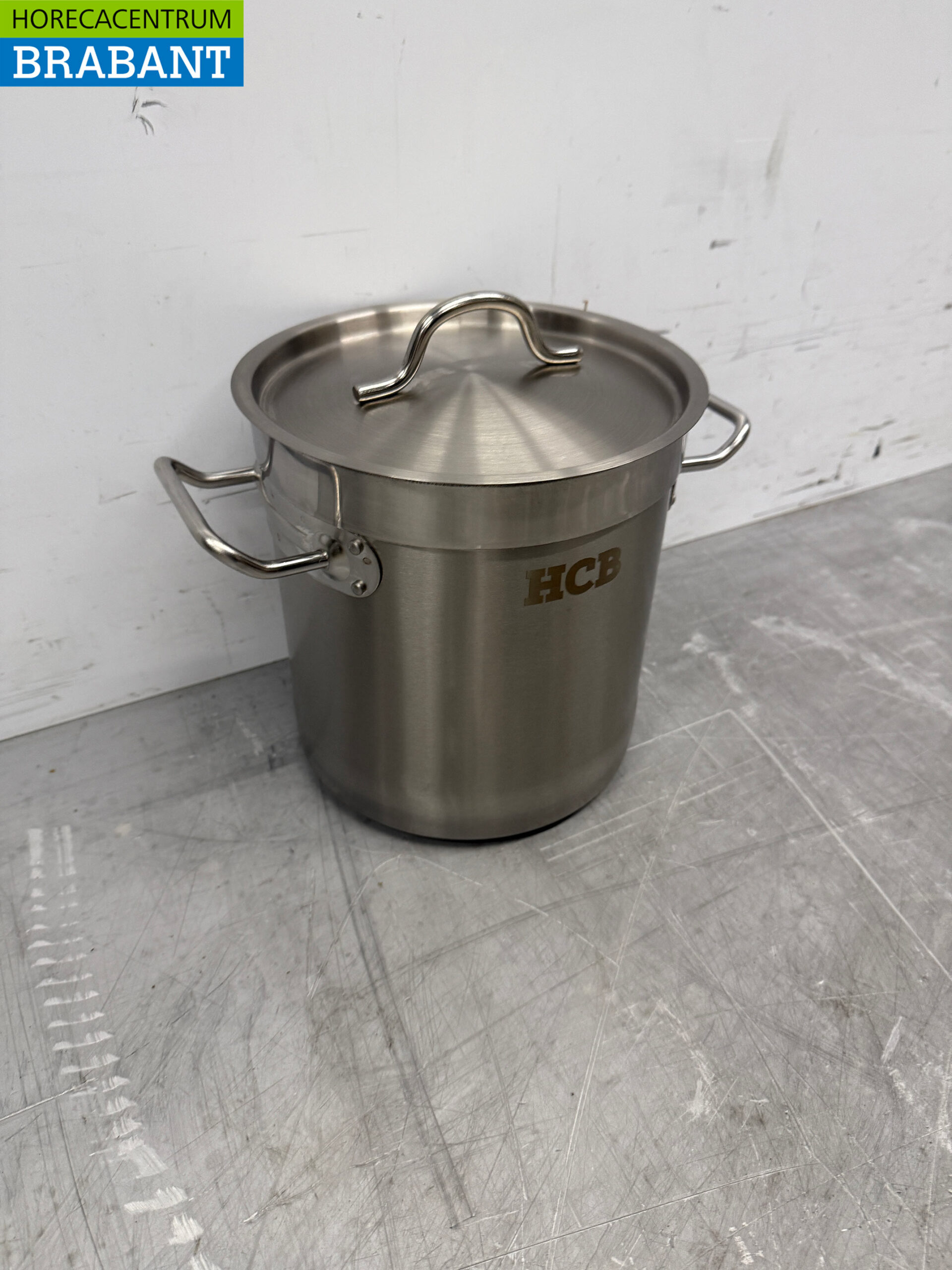 Acier inoxydable Poêle à soupe Poêle de cuisson Induction 20 x 20 cm 6 litres Restauration – Image 3