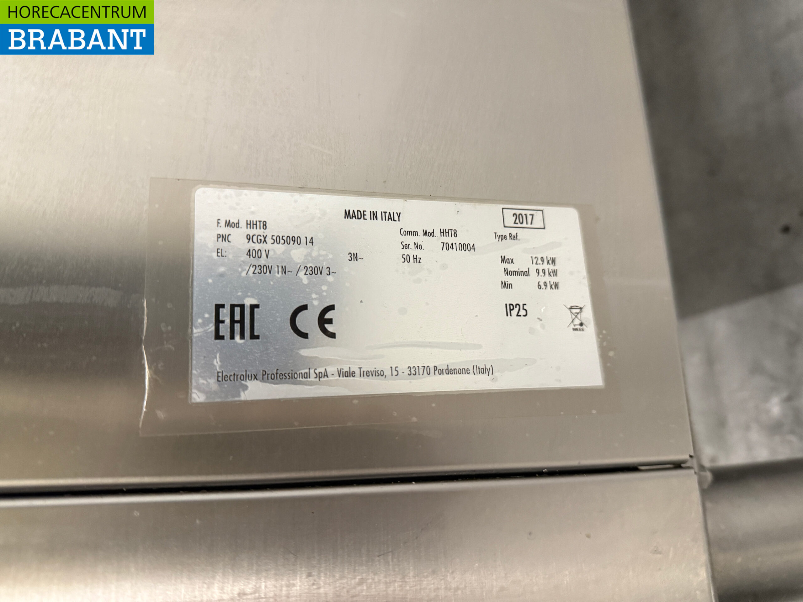 Lave-vaisselle coulissant Zanussi HHT8 en acier inoxydable 400V Restauration – Image 7
