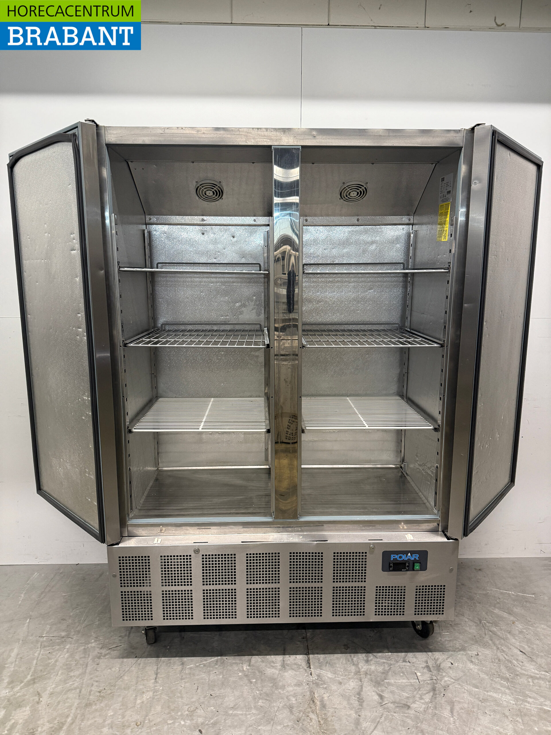 Réfrigérateur mobile Polar à double porte en acier inoxydable 960 litres 230V Horeca – Image 4