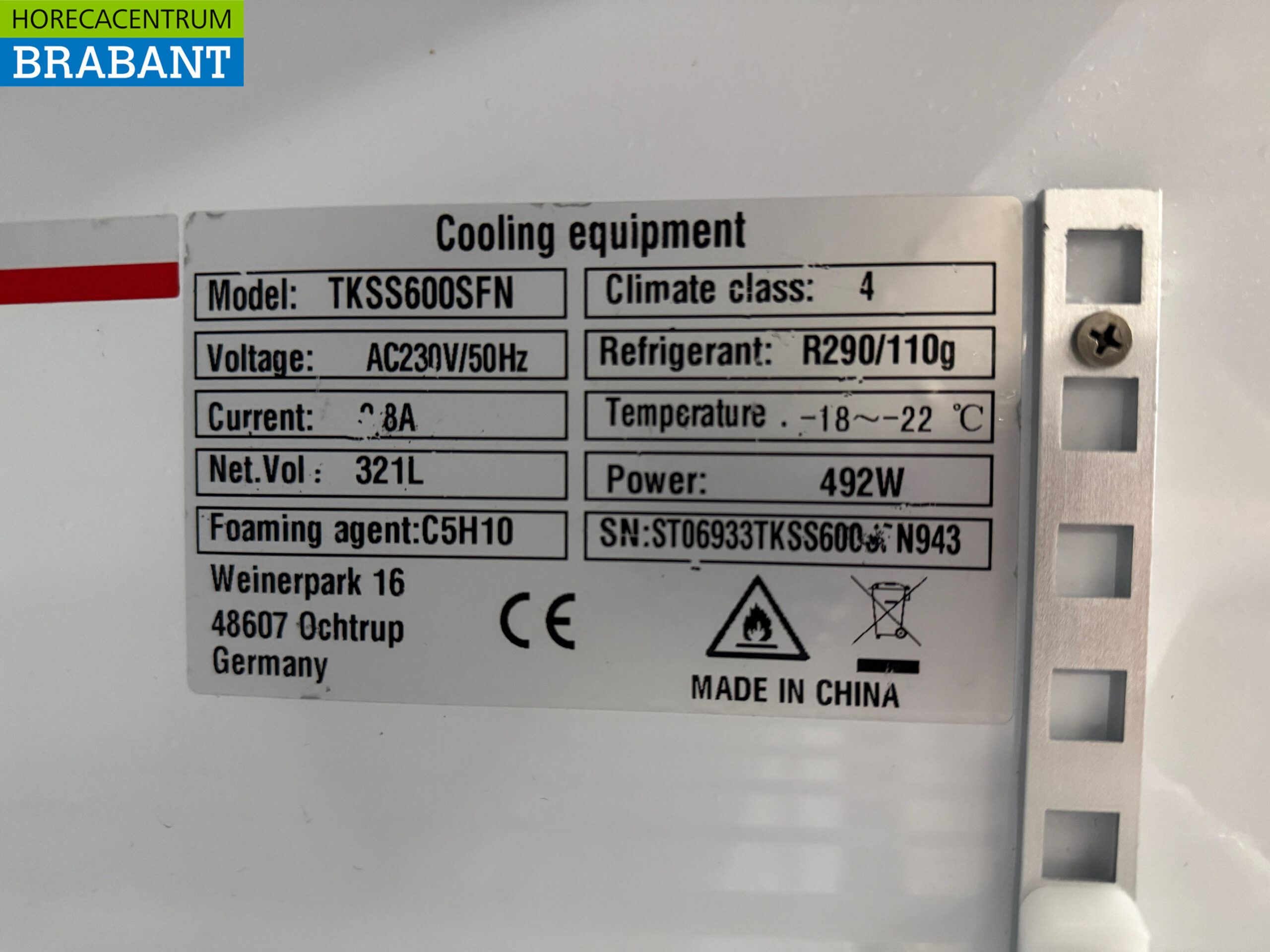 Congélateur en acier inoxydable 600 litres 230V Horeca – Image 5