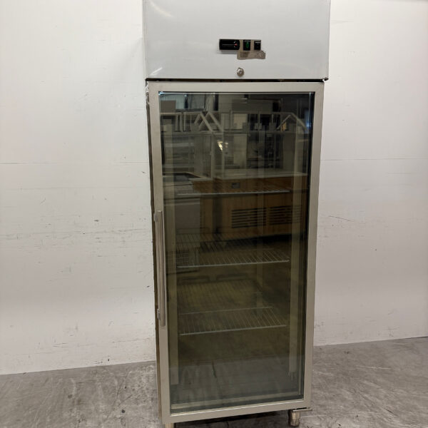 Acier inoxydable HCB Armoire de congélation avec porte en verre Armoire de congélation avec porte en verre 650 litres 230V Horeca