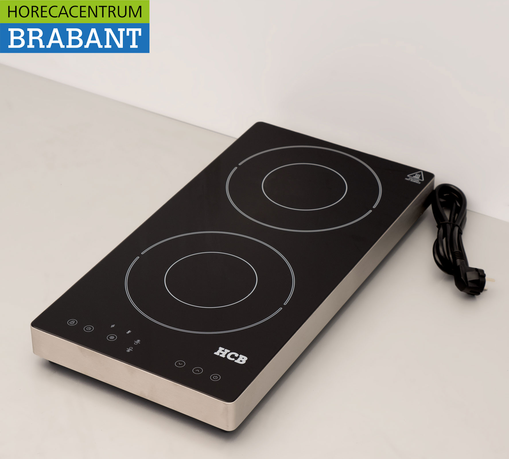HCB RVS Plaque à induction 2 brûleurs 3,5 kW 230V Horeca – Image 3