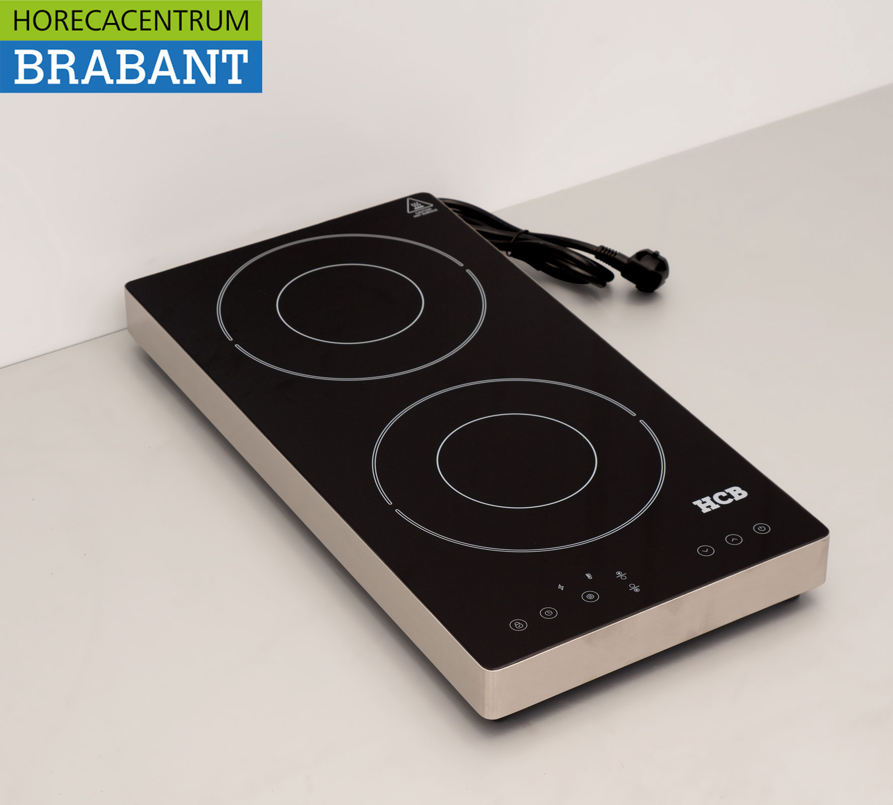 HCB RVS Plaque à induction 2 brûleurs 3,5 kW 230V Horeca – Image 2