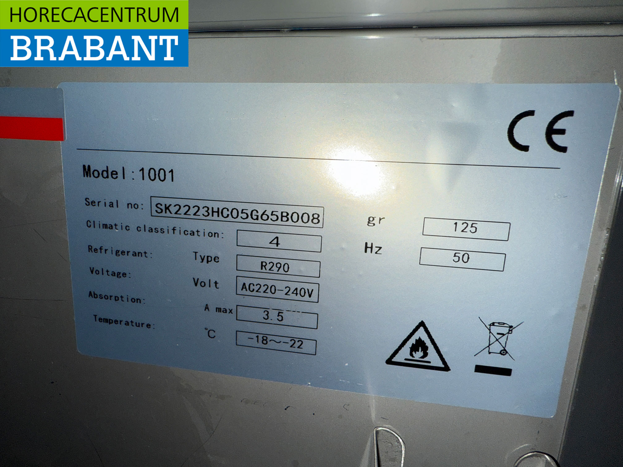 Congélateur en acier inoxydable 650 litres 230V Horeca – Image 5