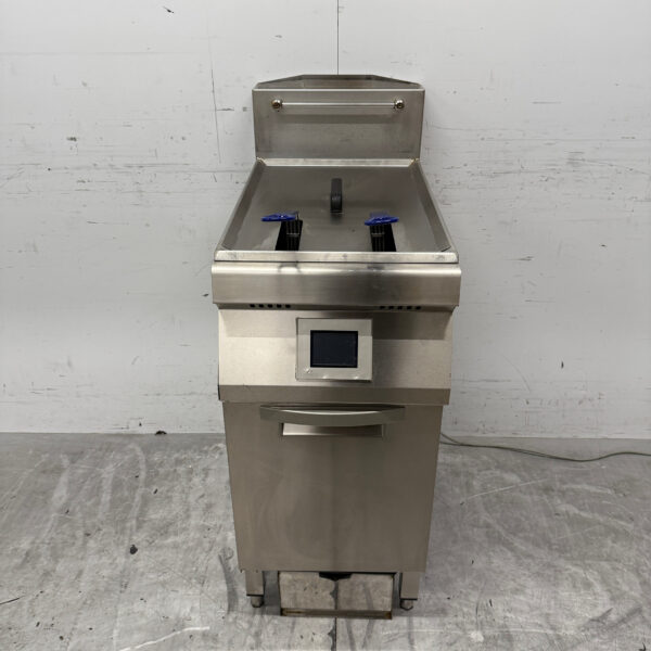Fry Logic FLS 300 en acier inoxydable Friteuse 22 litres GAZ + 230V Horeca