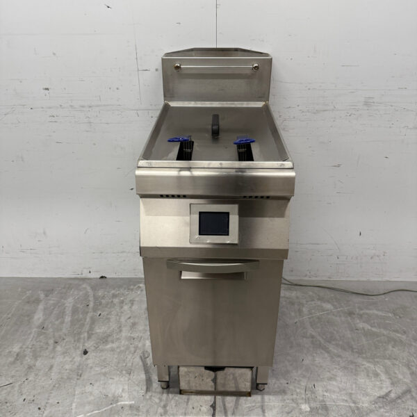 Fry Logic FLS 300 en acier inoxydable Friteuse 22 litres GAZ + 230V Horeca