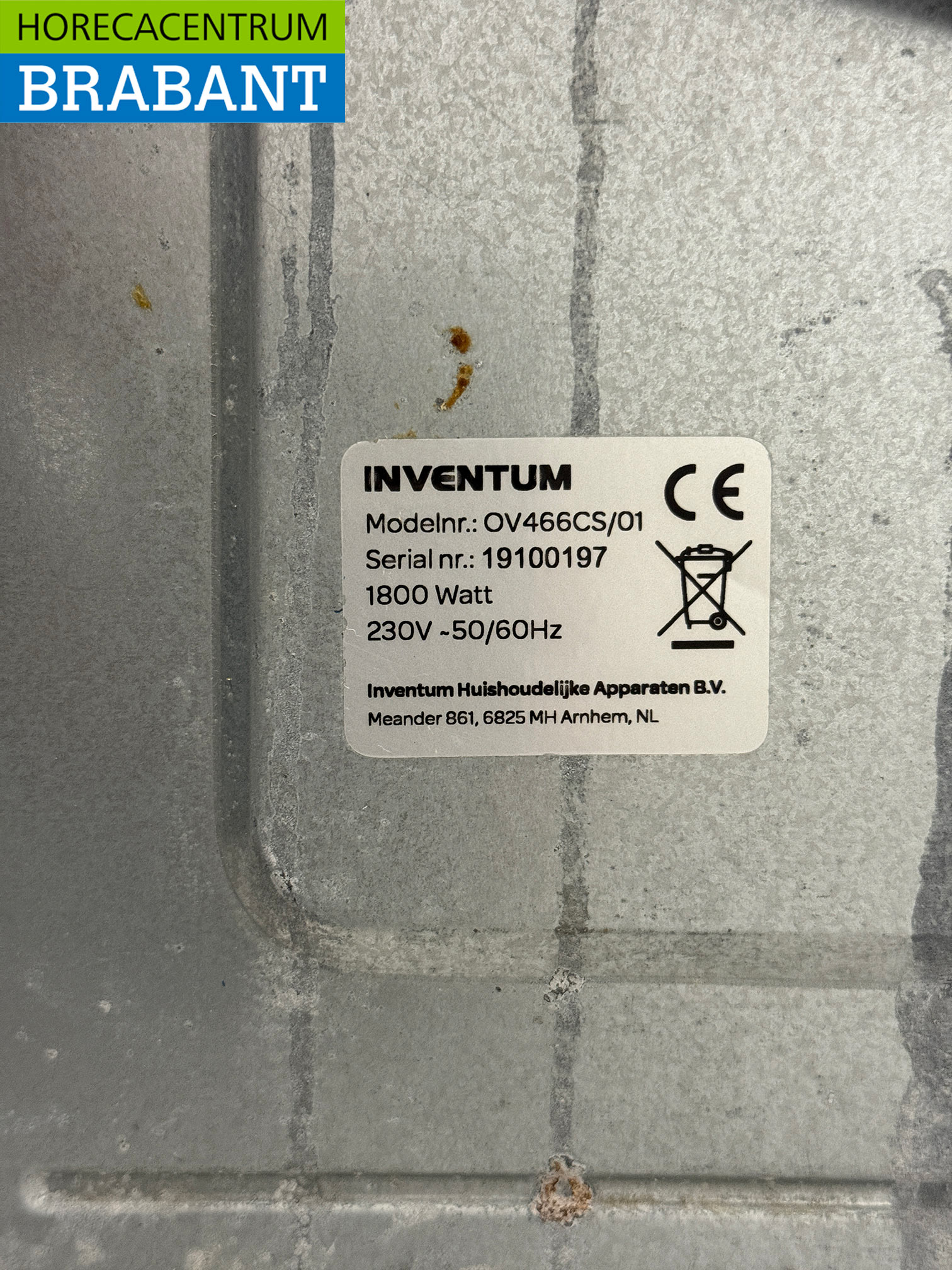 Inventum Four à air chaud 46 litres 230V Horeca – Image 5