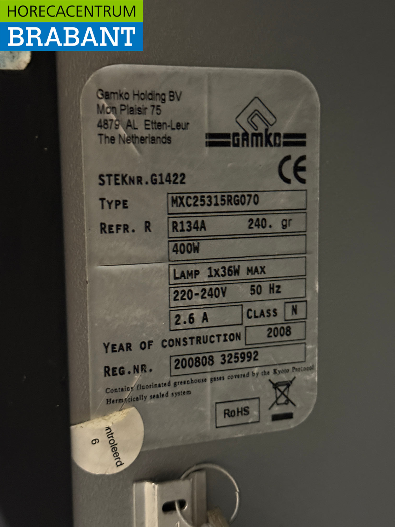 Gamko Bar Cooler 3 portes battantes en verre 135 cm 230V Horeca – Image 5