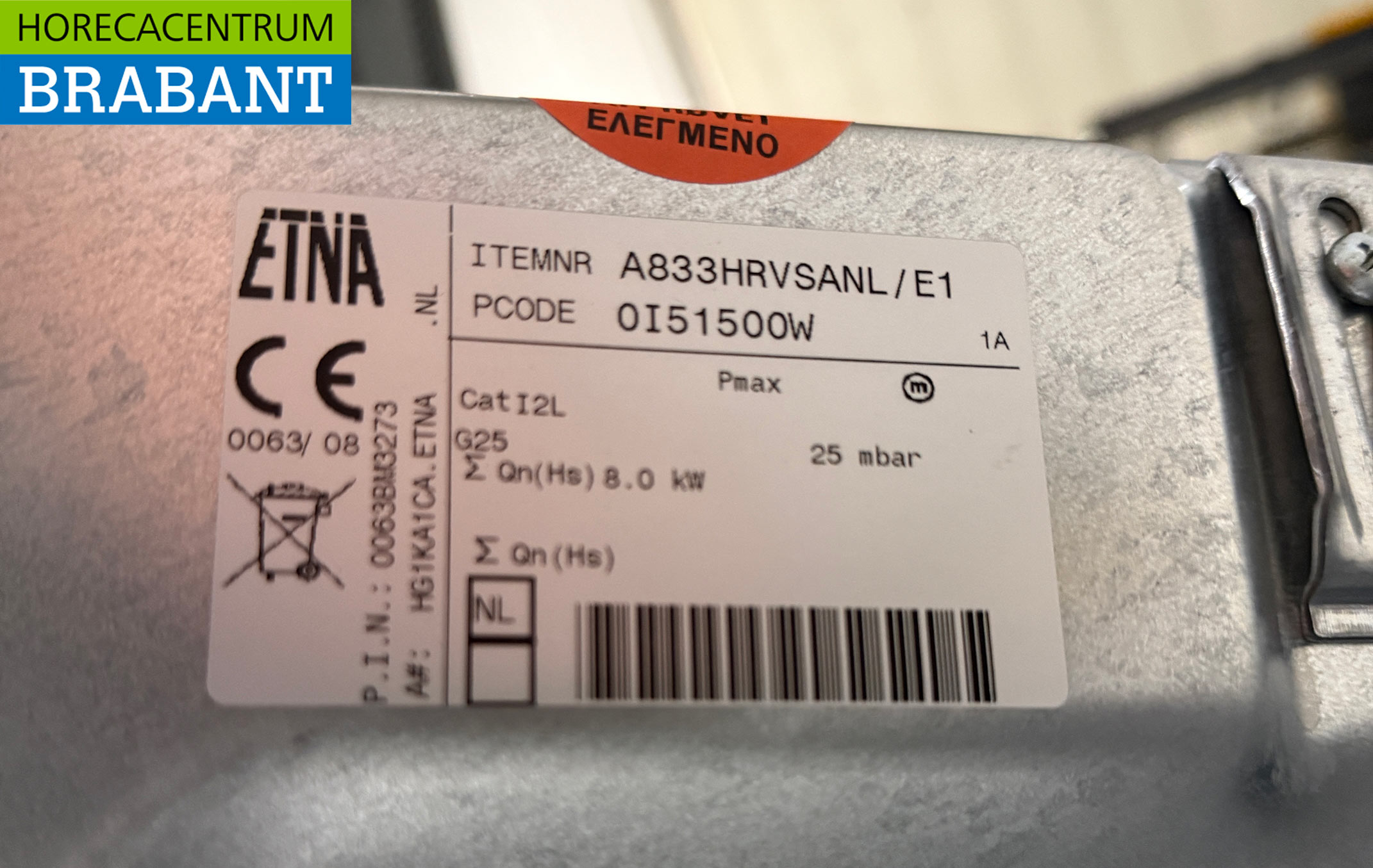 Acier inoxydable Etna Plaque de cuisson à gaz encastrée 4 brûleurs GAS Horeca – Image 4