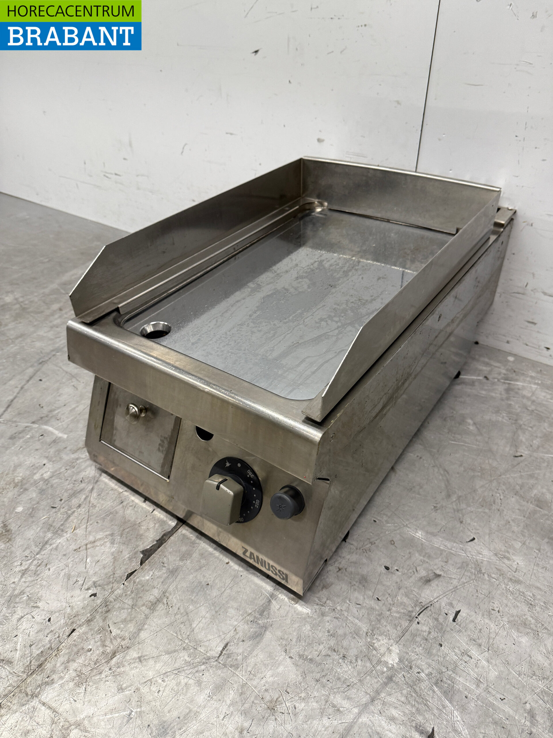 Acier inoxydable Zanussi Plaque de gril miroir Plaque de gril 40 cm GAS Horeca – Image 2