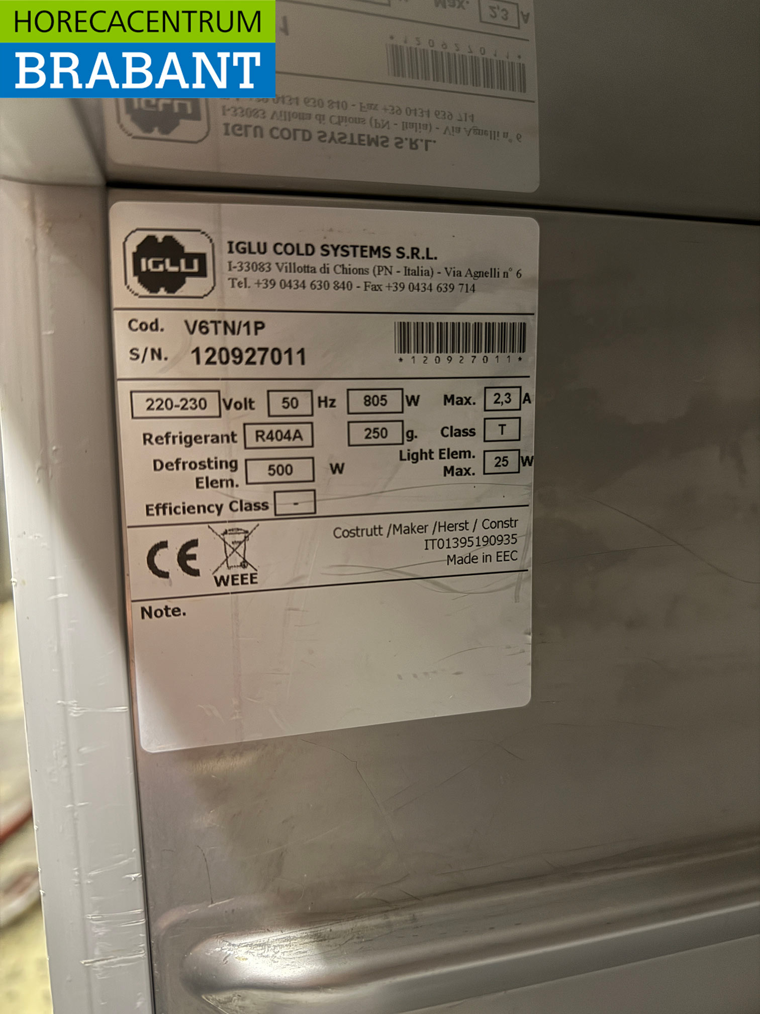 Réfrigérateur Iglu en acier inoxydable 409 litres 230V Horeca – Image 5