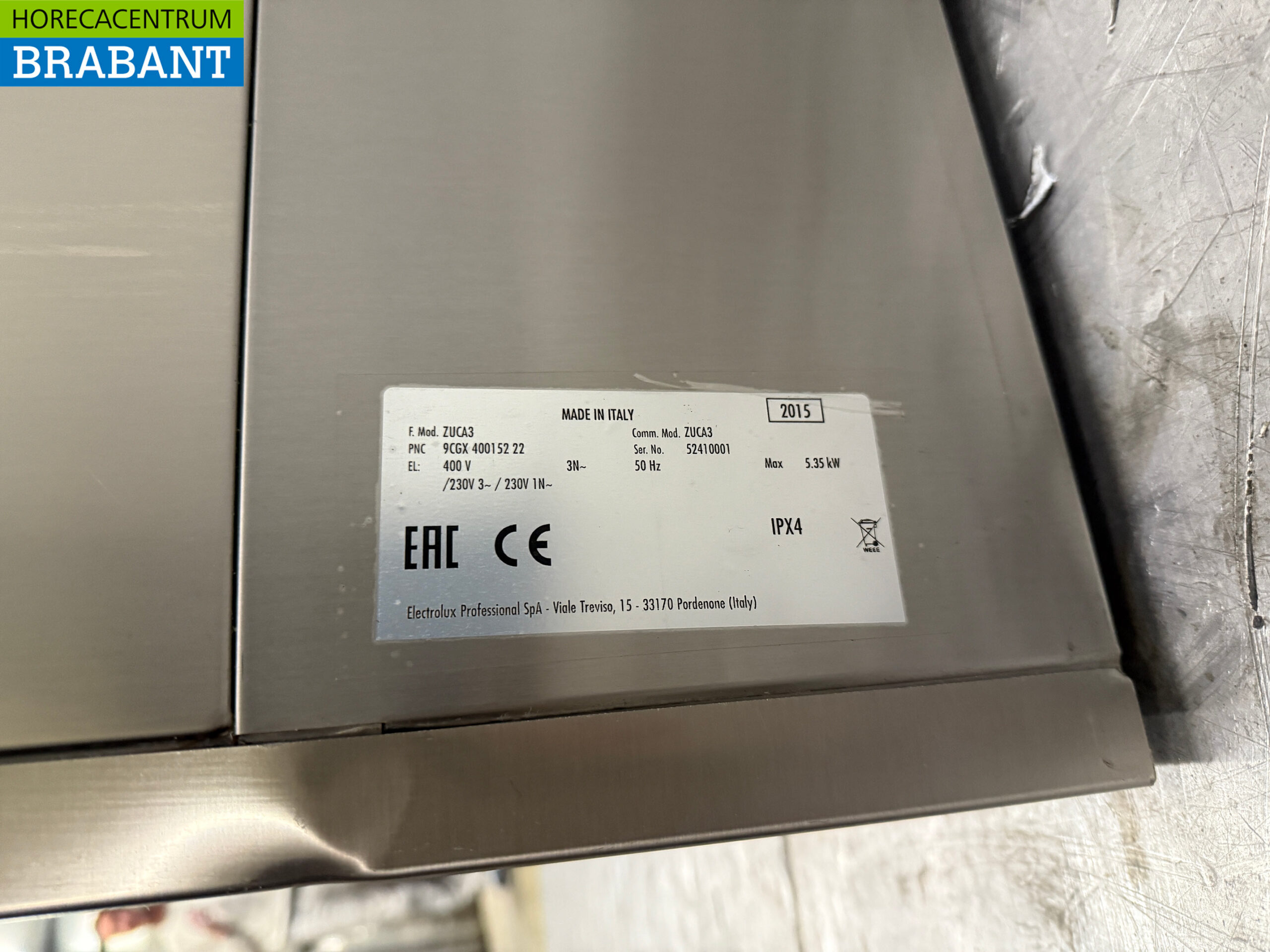 Lave-vaisselle Zanussi en acier inoxydable 230V Horeca – Image 6