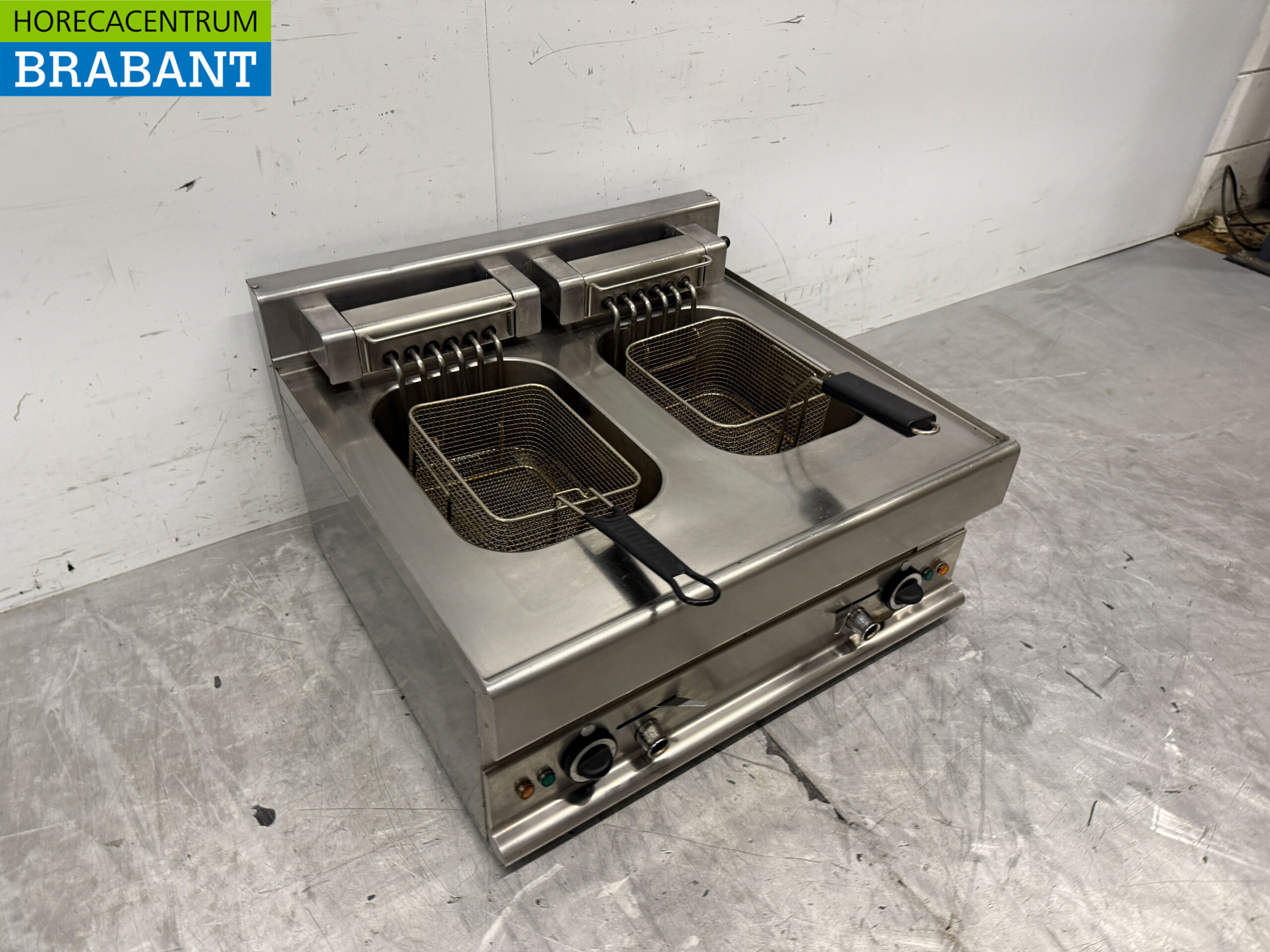 Friteuse double modulaire en acier inoxydable 2 x 10 litres 400V Horeca – Image 3