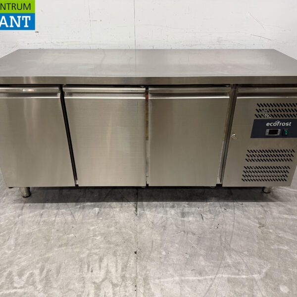 Etabli réfrigéré Ecofrost en acier inoxydable 3 portes 179,5 cm 230V Horeca