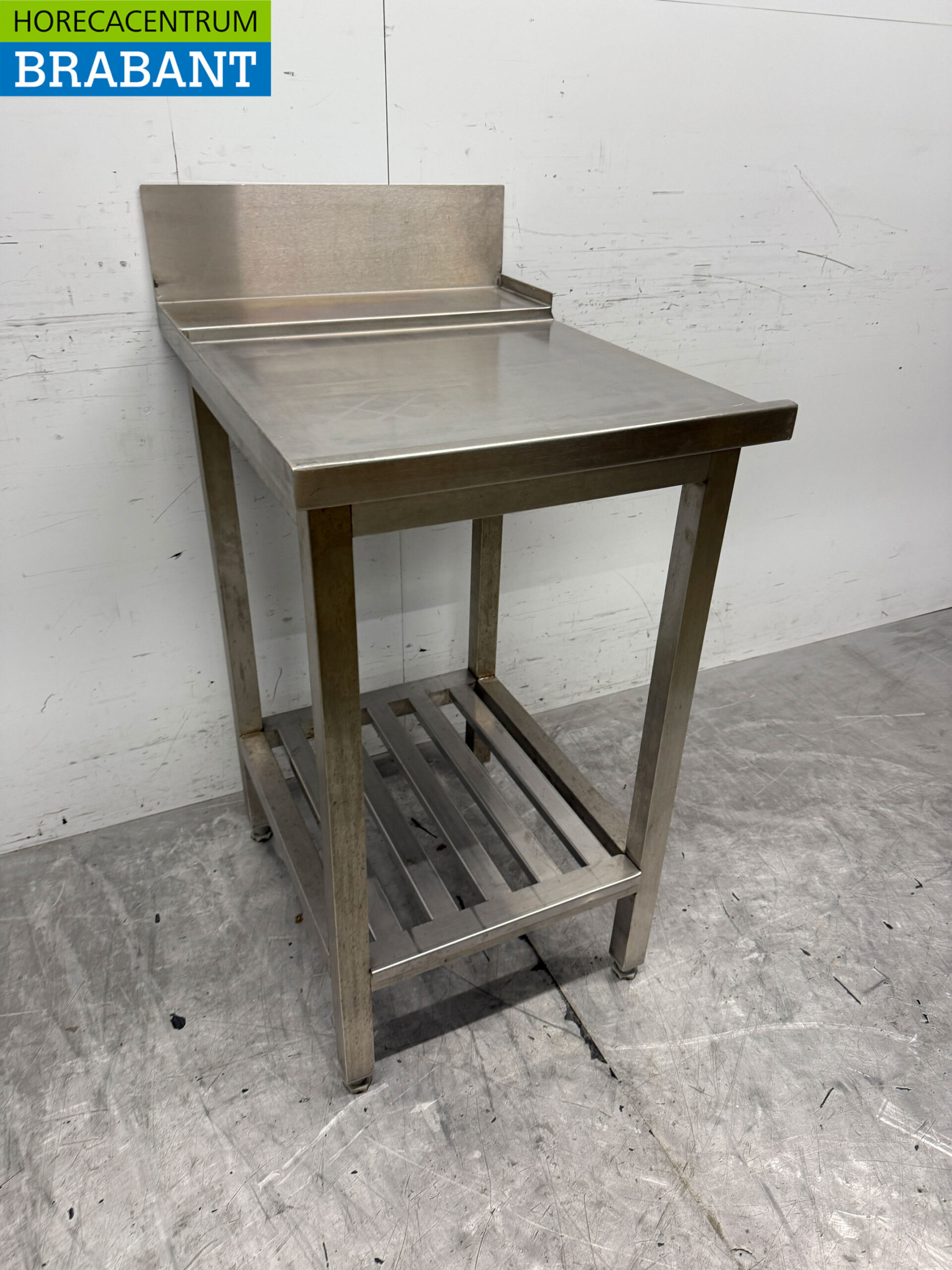 Acier inoxydable Table d'égouttage pour lave-vaisselle à poussoir 56 cm Horeca – Image 2