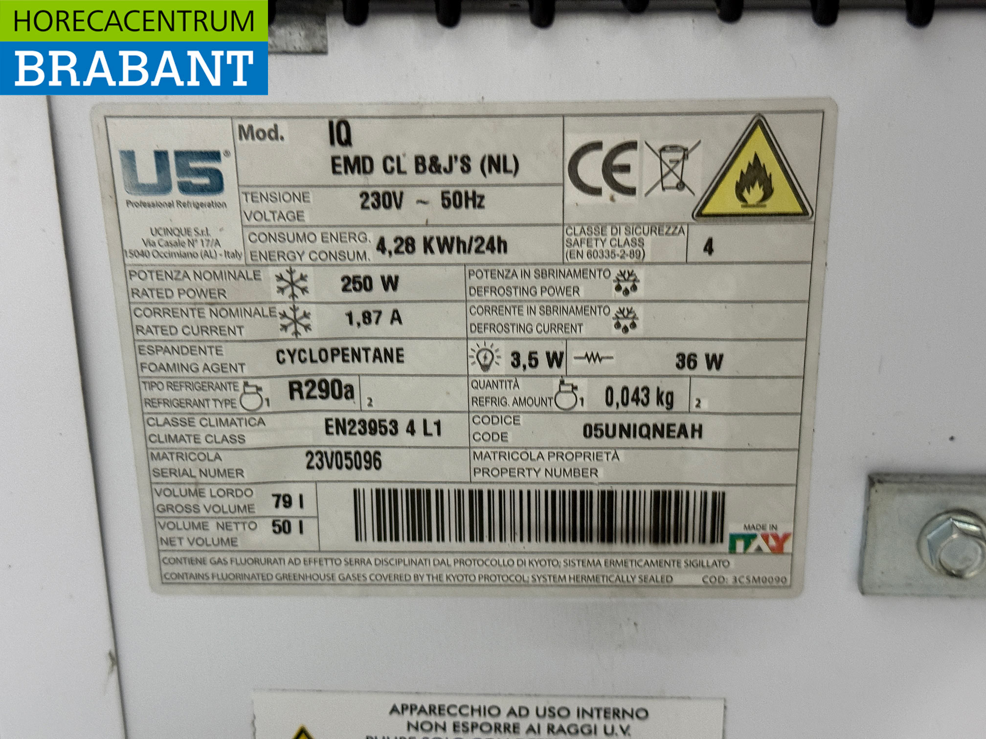 Ben & Jerry's Congélateur à porte vitrée 79 litres 230V Horeca – Image 5