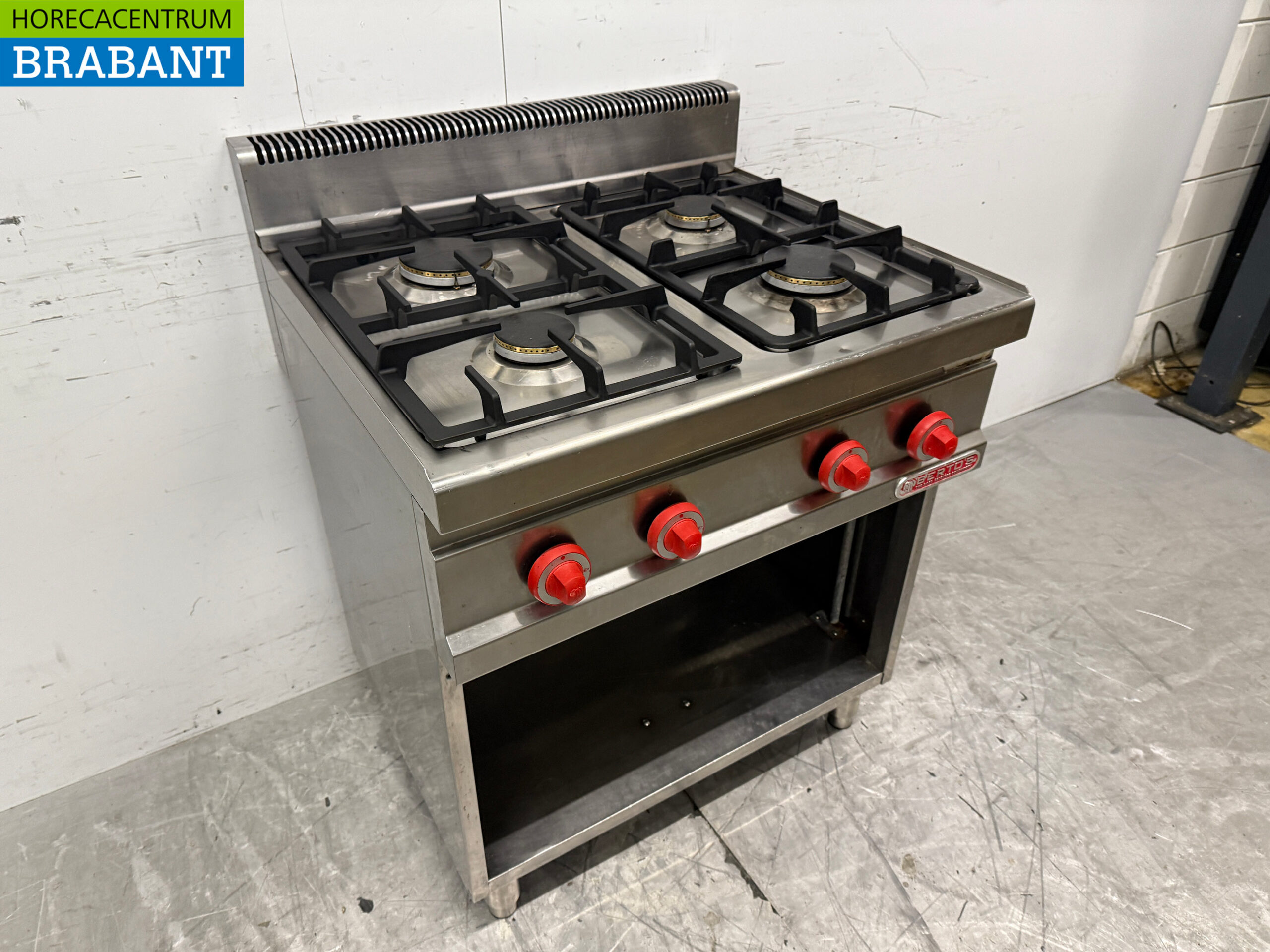 Réchaud à gaz 4 feux Berto's en acier inoxydable 80 cm GAS Horeca – Image 3