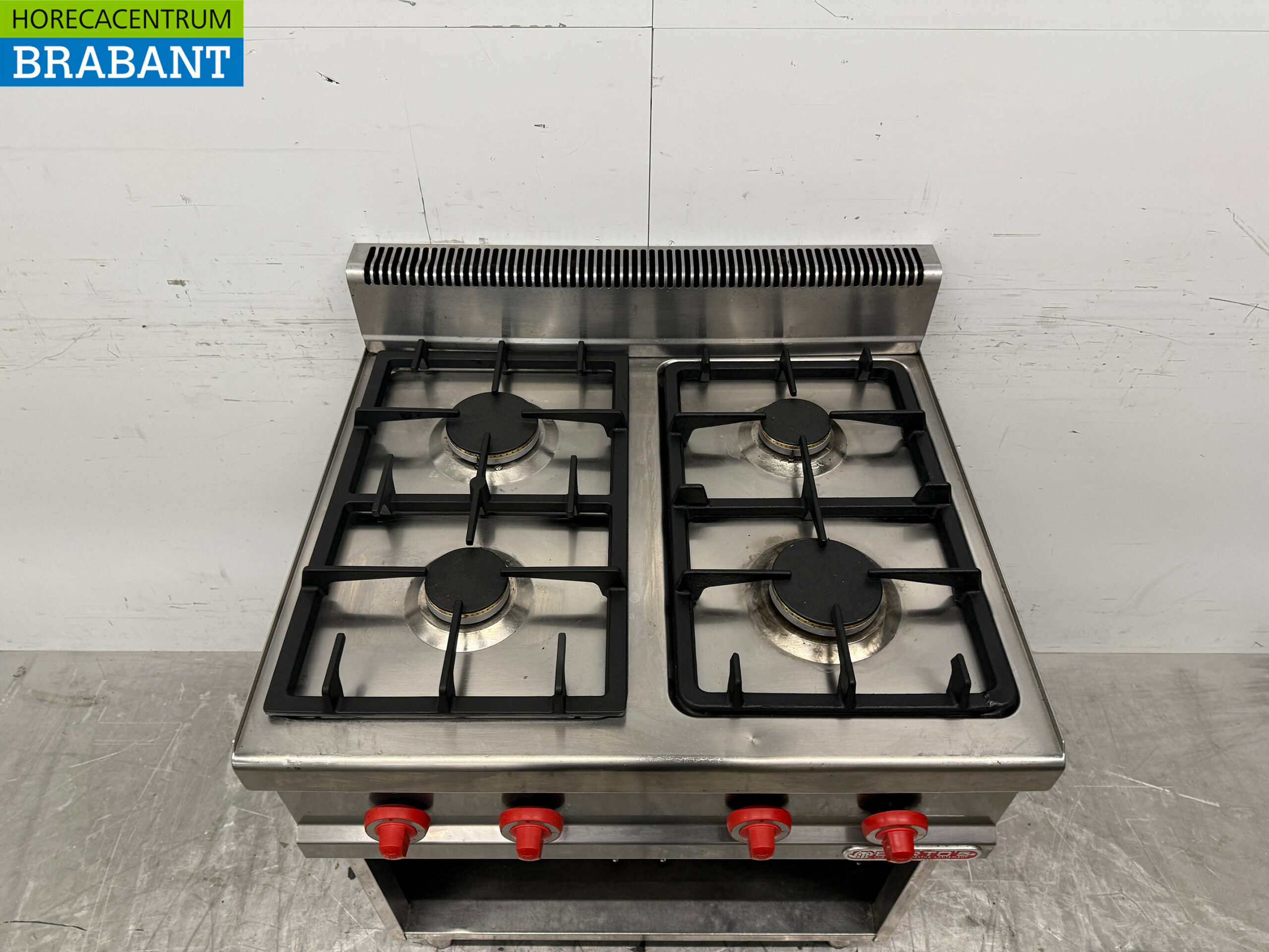 Réchaud à gaz 4 feux Berto's en acier inoxydable 80 cm GAS Horeca – Image 4