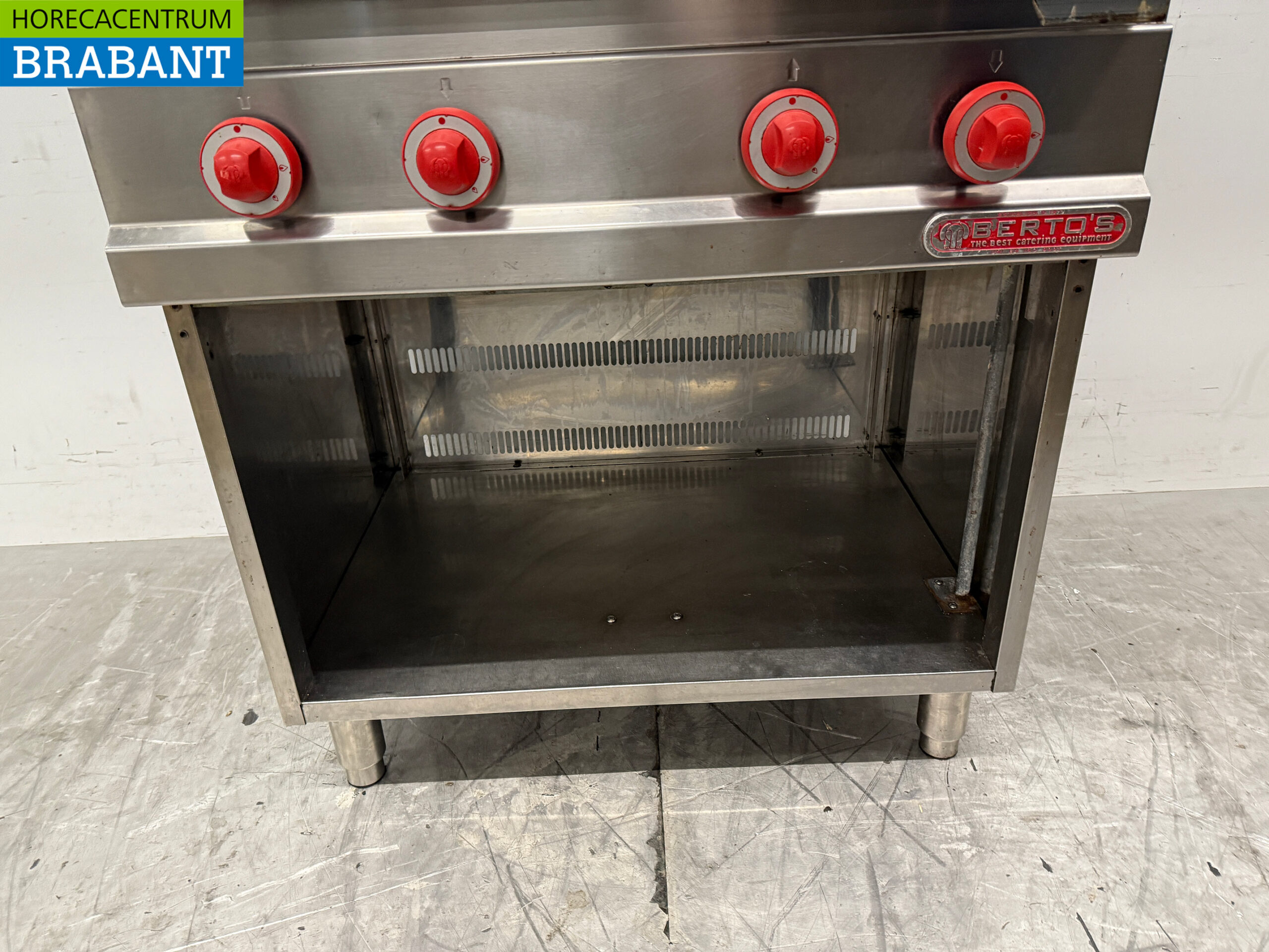 Réchaud à gaz 4 feux Berto's en acier inoxydable 80 cm GAS Horeca – Image 5