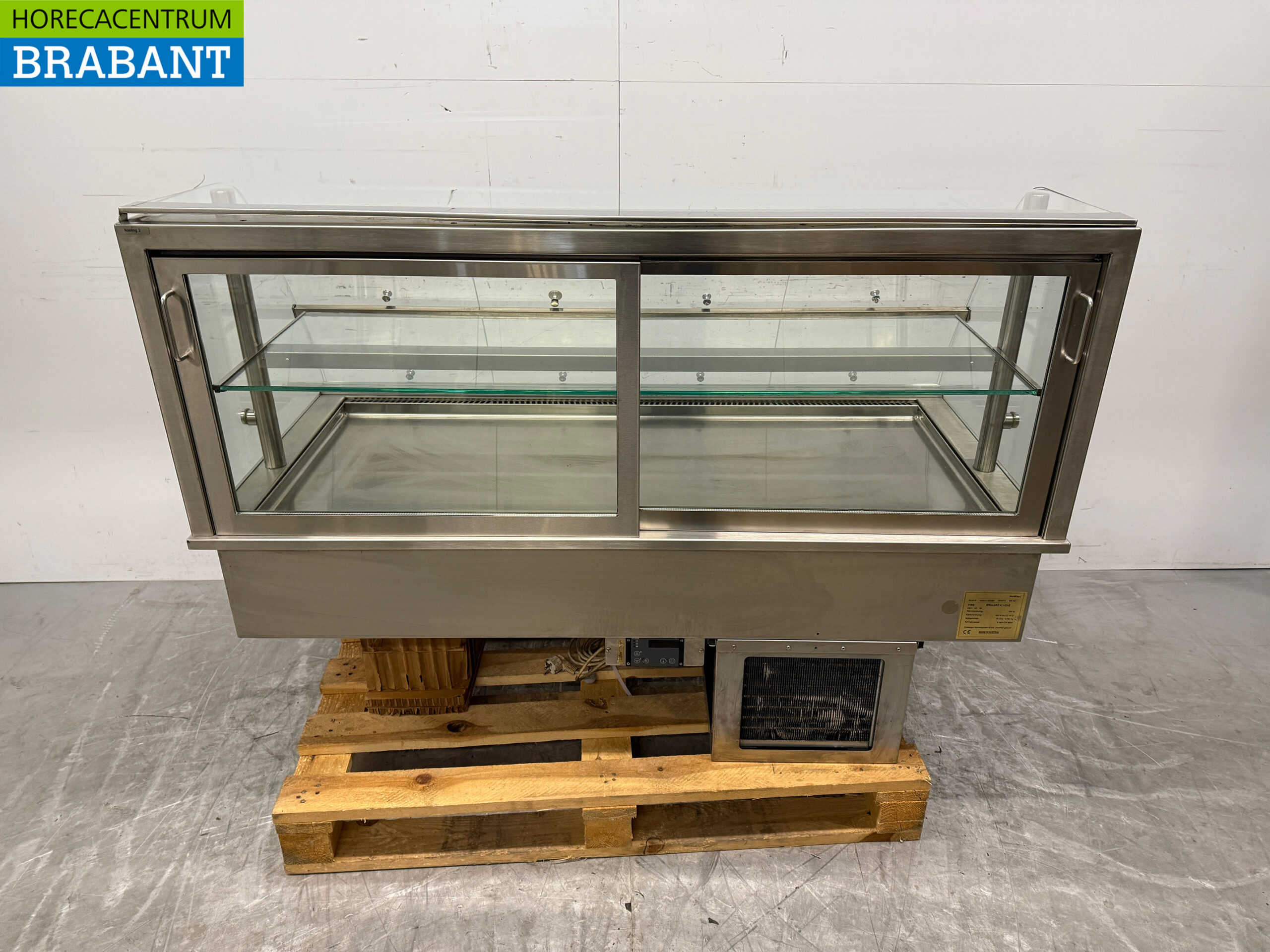 Acier inoxydable Nordcap Vitrine à encastrer 145 cm 230V Horeca – Image 4