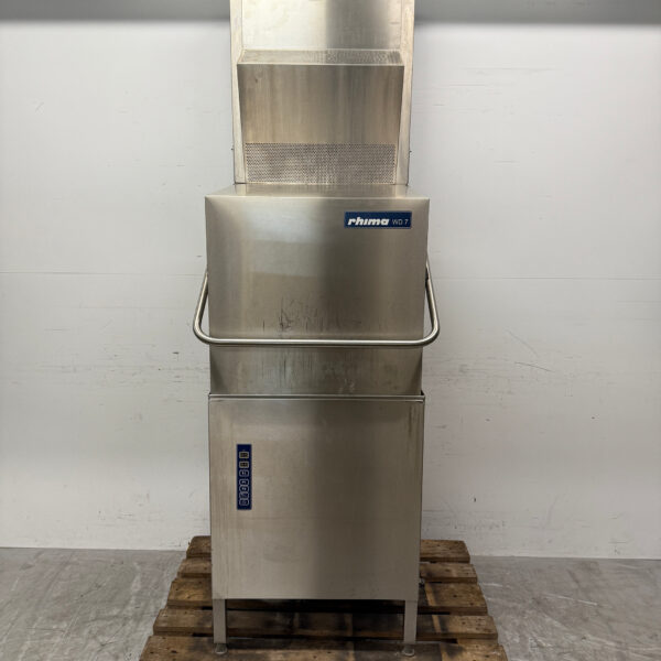 Acier inoxydable Rhima WD-7 WD 7 Lave-vaisselle à glissière 400V Restauration
