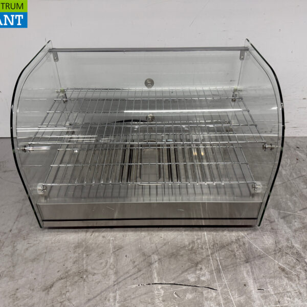 Vitrine Buffalo Hot Display en acier inoxydable 55 cm 230V Horeca