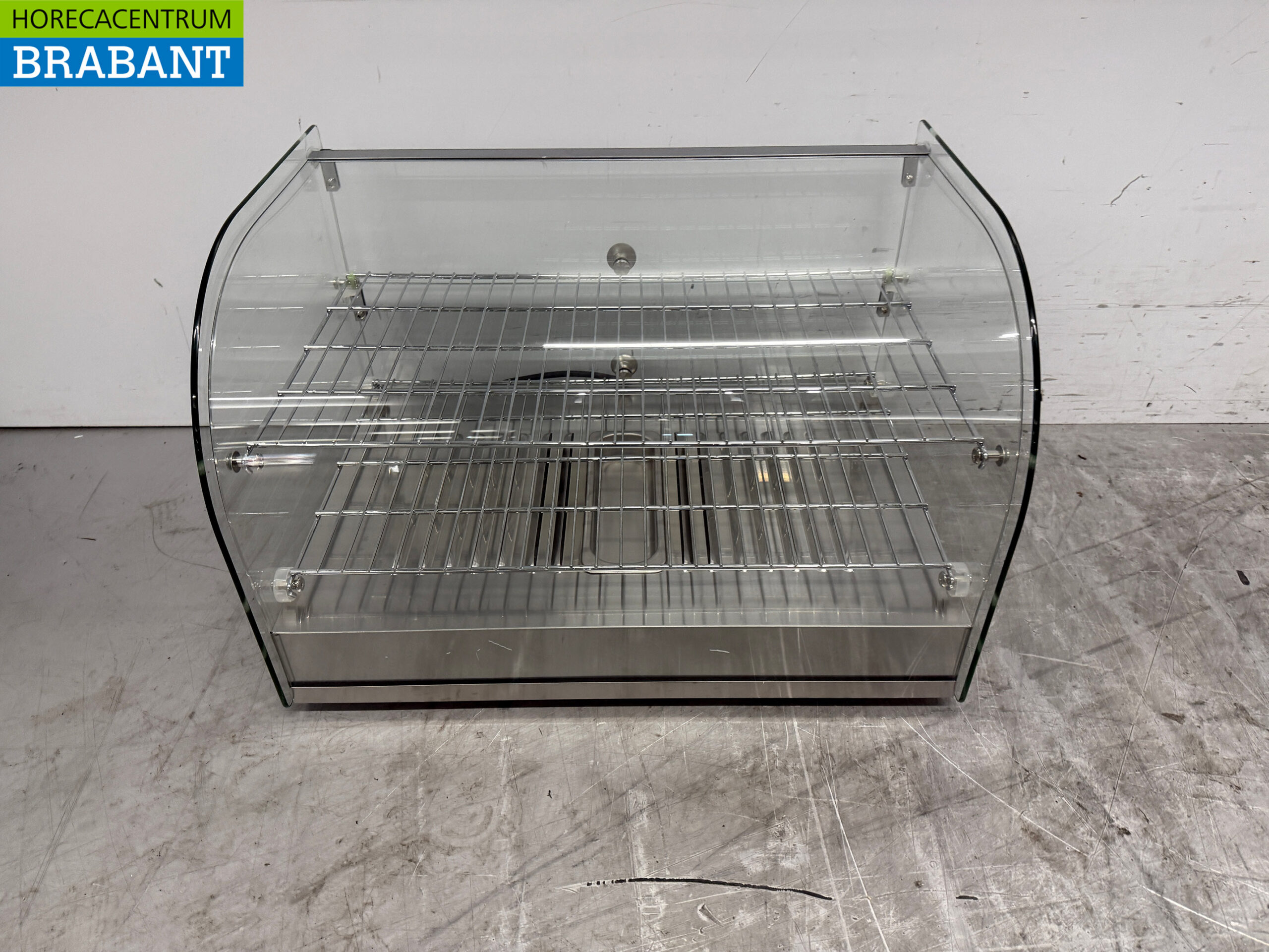 Vitrine Buffalo Hot Display en acier inoxydable 55 cm 230V Horeca