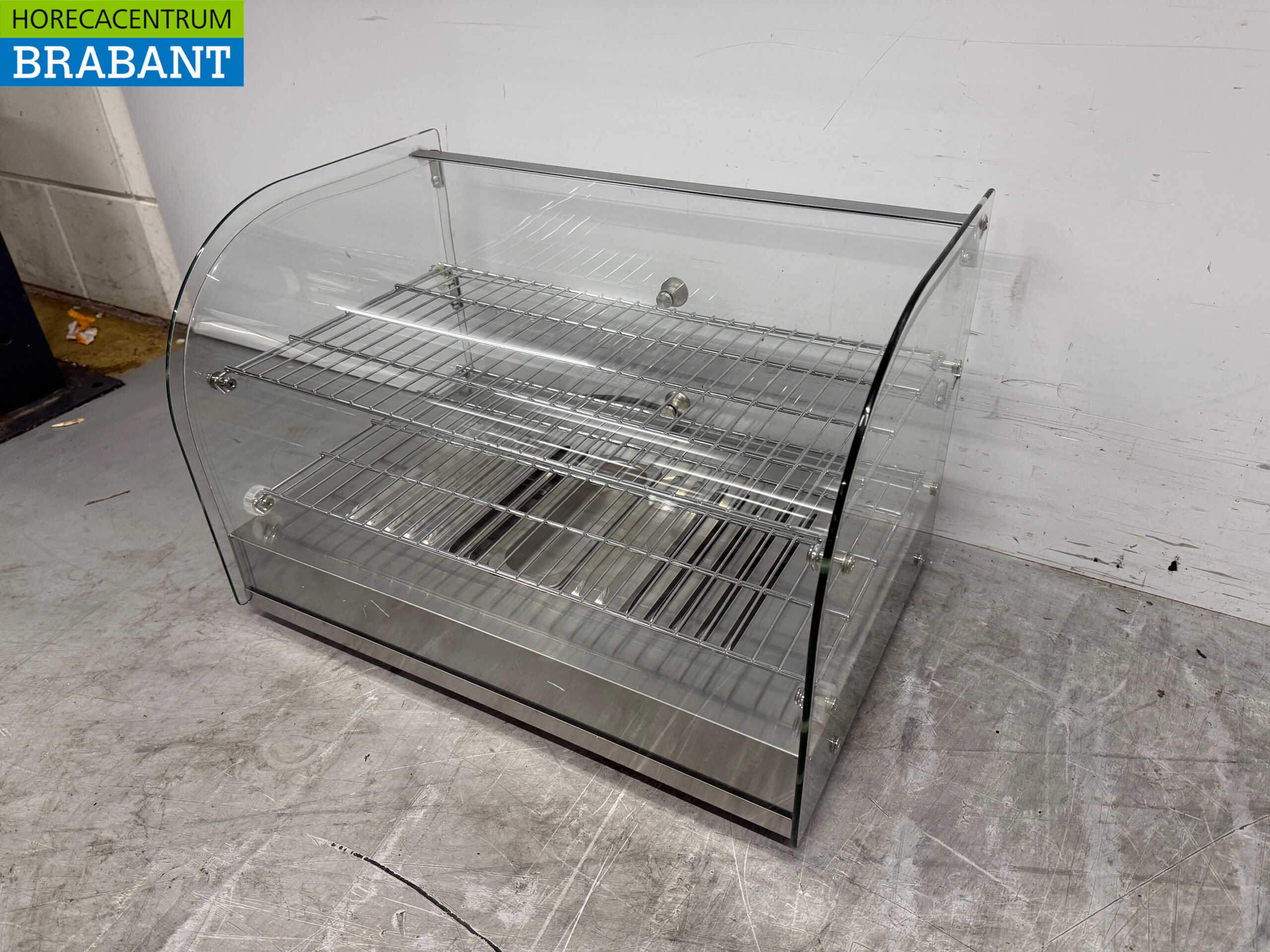 Vitrine Buffalo Hot Display en acier inoxydable 55 cm 230V Horeca – Image 2