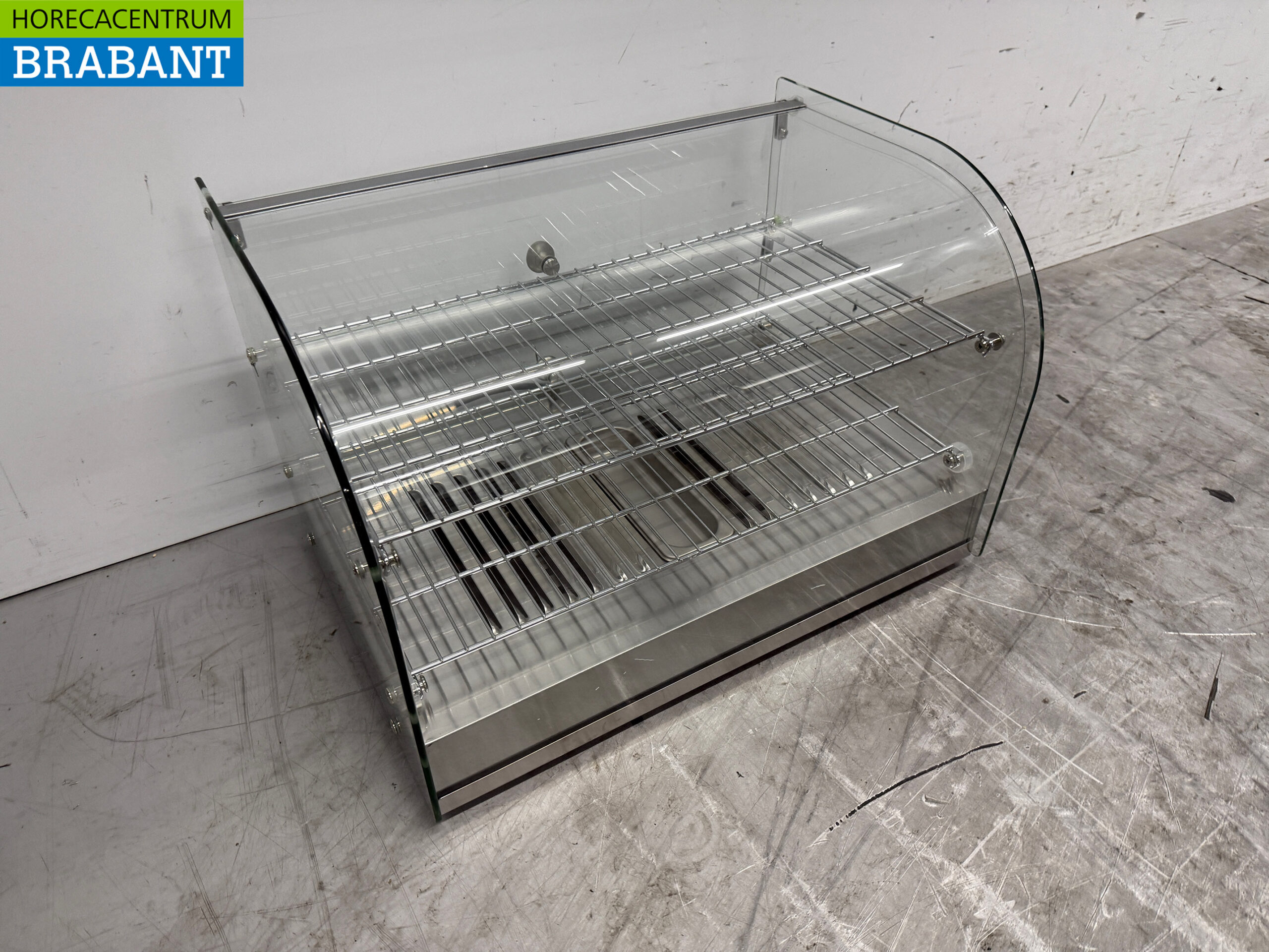 Vitrine Buffalo Hot Display en acier inoxydable 55 cm 230V Horeca – Image 3