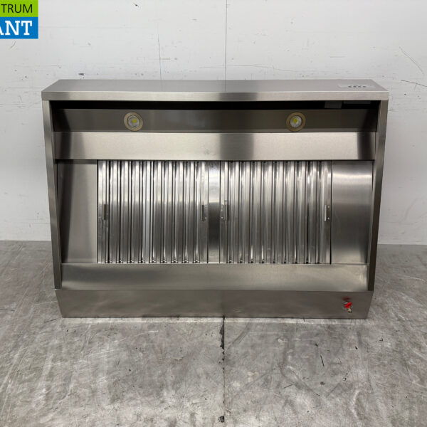 Hotte aspirante en acier inoxydable Moteur Premium-line 1500 mètres cubes modèle oblique 140 cm 230V Horeca