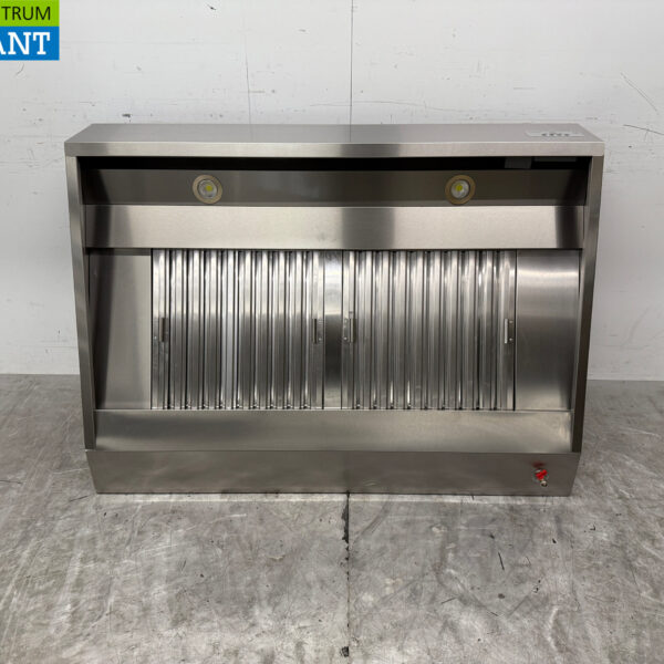 Hotte aspirante en acier inoxydable Moteur Premium-line 1500 mètres cubes modèle oblique 140 cm 230V Horeca