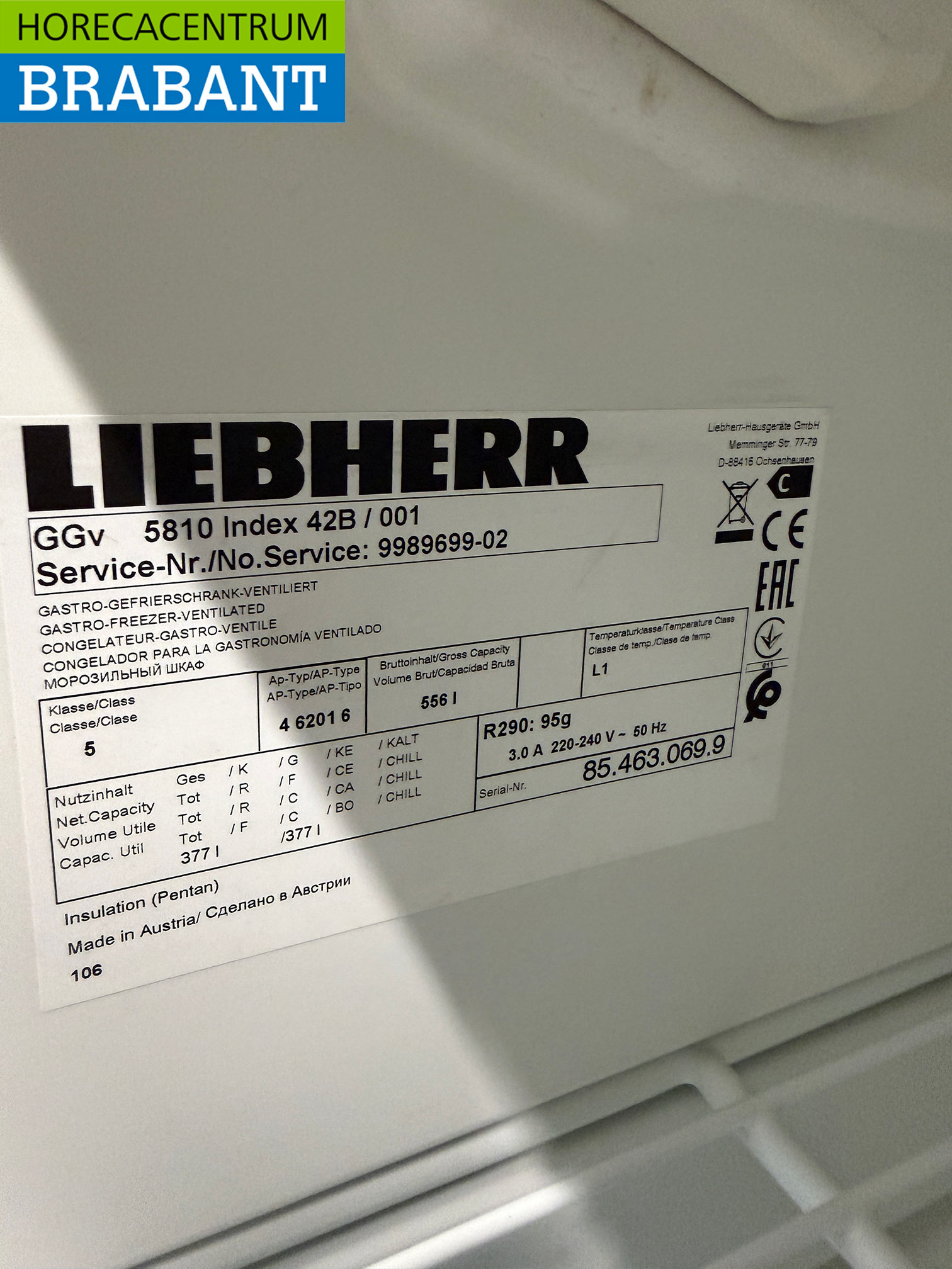 Liebherr Congélateur 556 litres 230V Horeca – Image 5