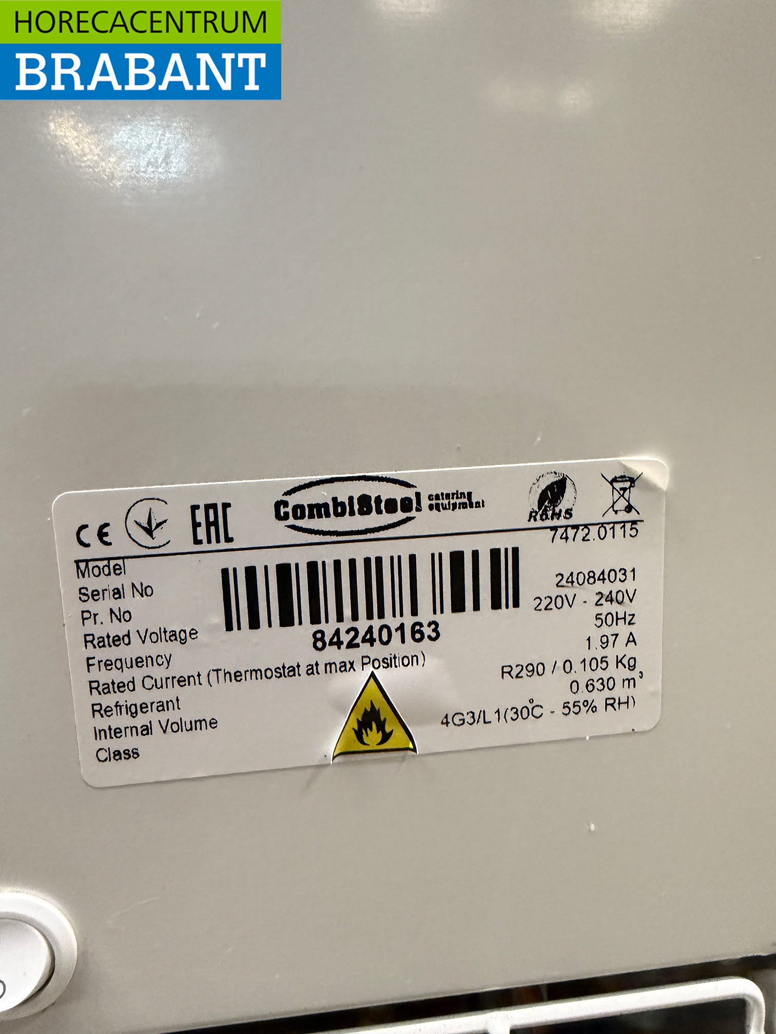 Mobile Combisteel Hawai scoop ice cream display case 16 bins 230V Horeca – Image 7