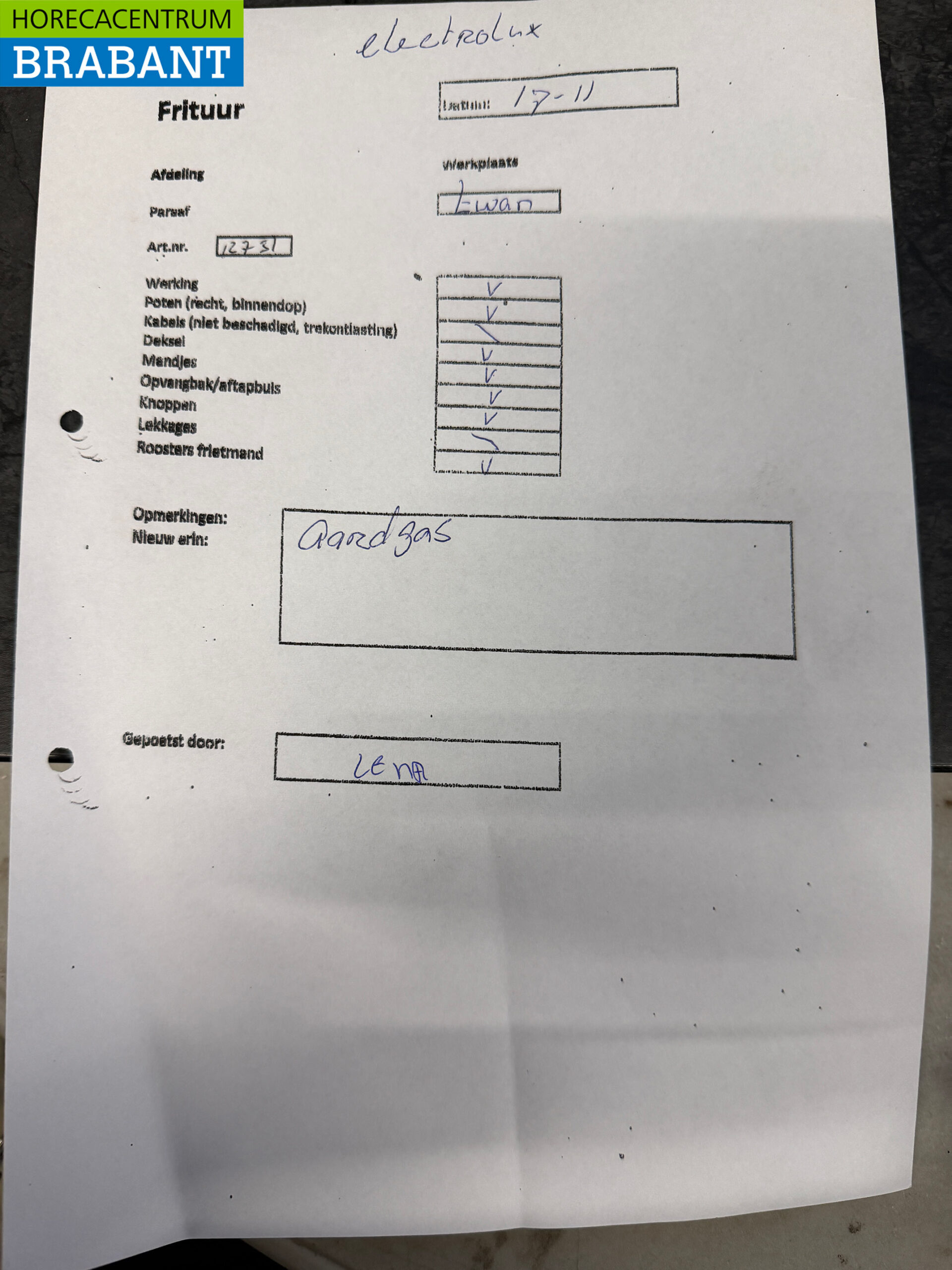 Friteuse double Electrolux en acier inoxydable 2 x 7 litres GAS Restauration – Image 8