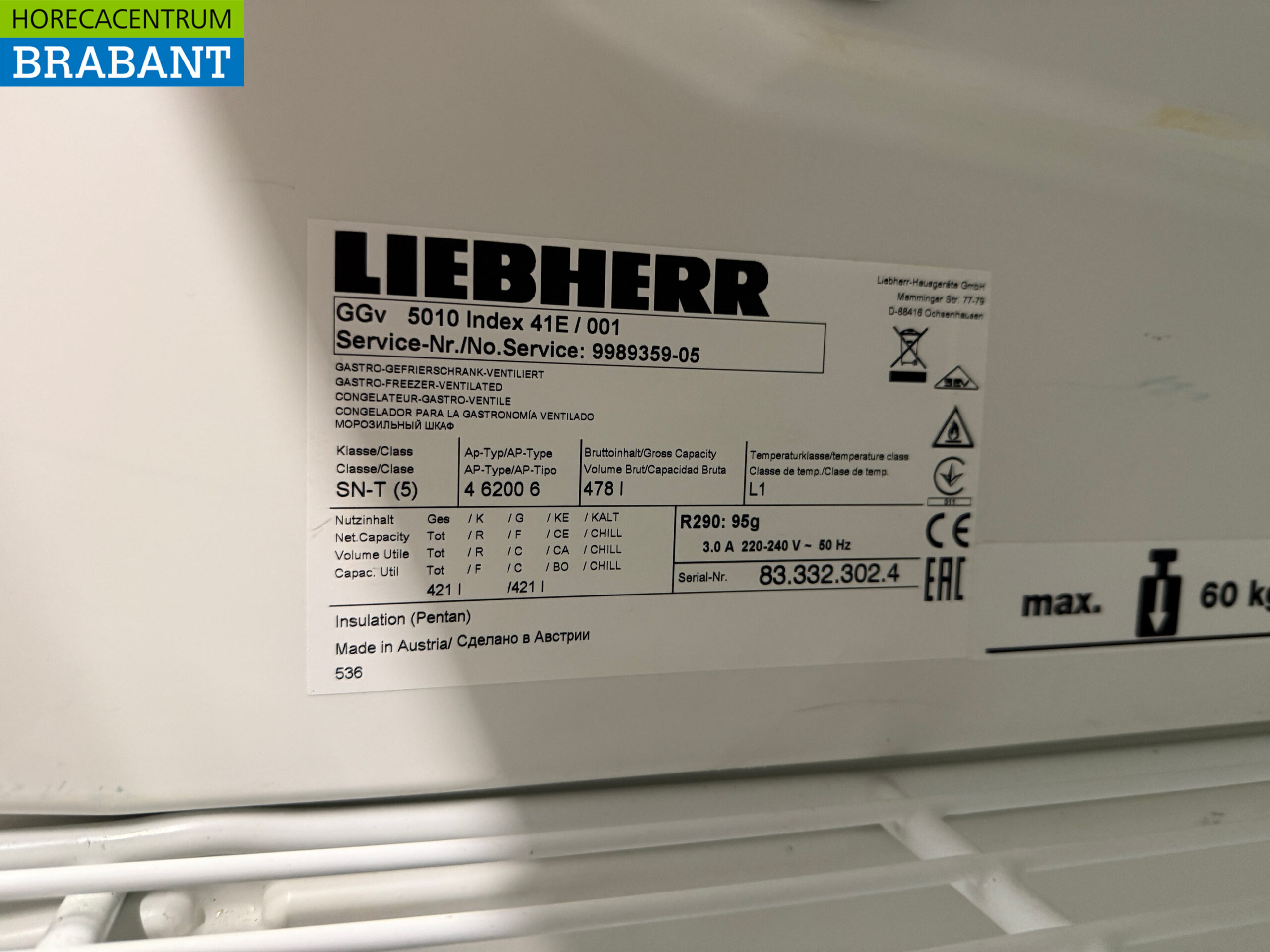 Liebherr Congélateur 478 litres 230V Horeca – Image 5
