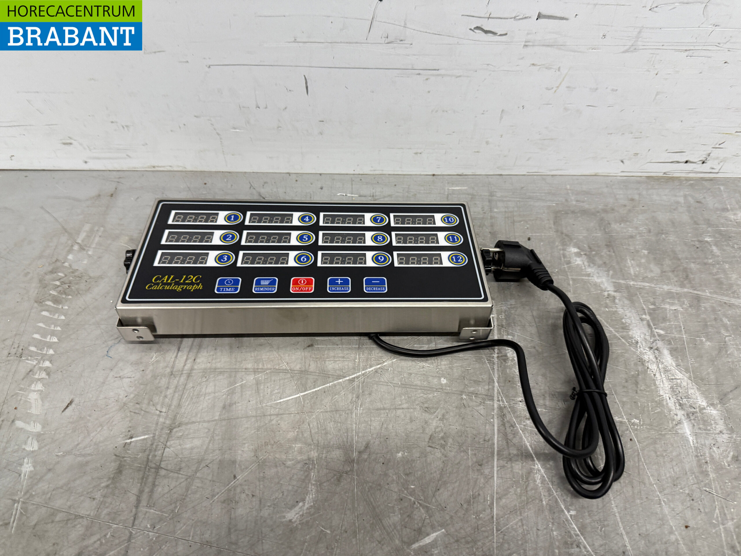 Minuterie de cuisson numérique en acier inoxydable 12 canaux 230V Restauration