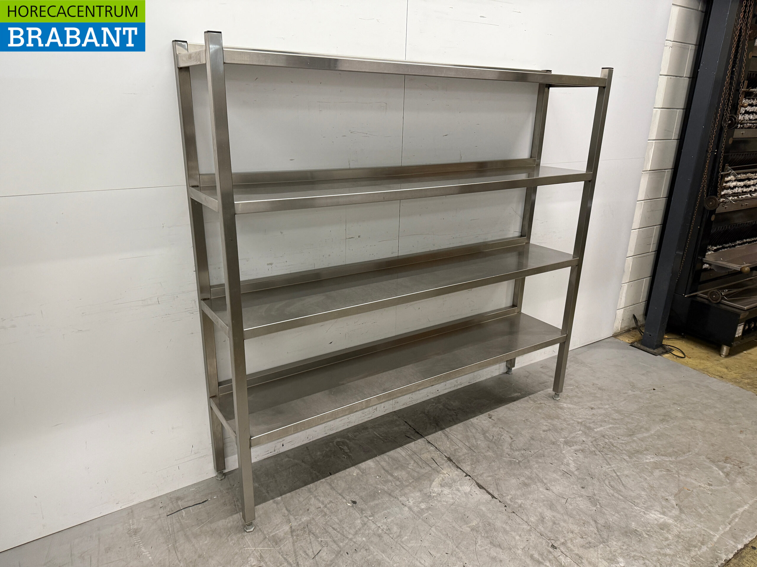 Étagère en acier inoxydable Étagère de stockage 190 x 40 x 179 cm Restauration – Image 2