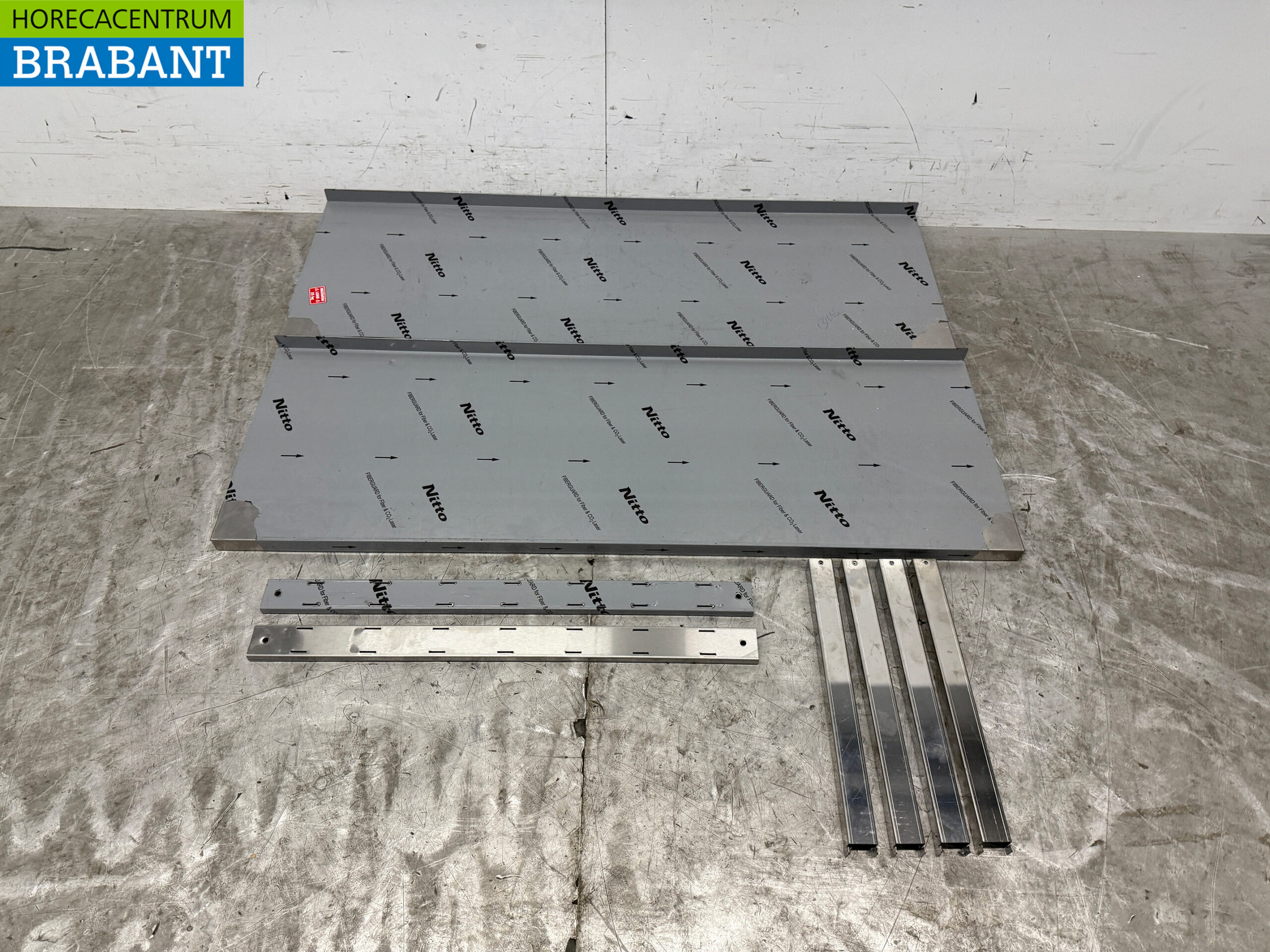 Étagère double en acier inoxydable 120 x 40 cm Horeca