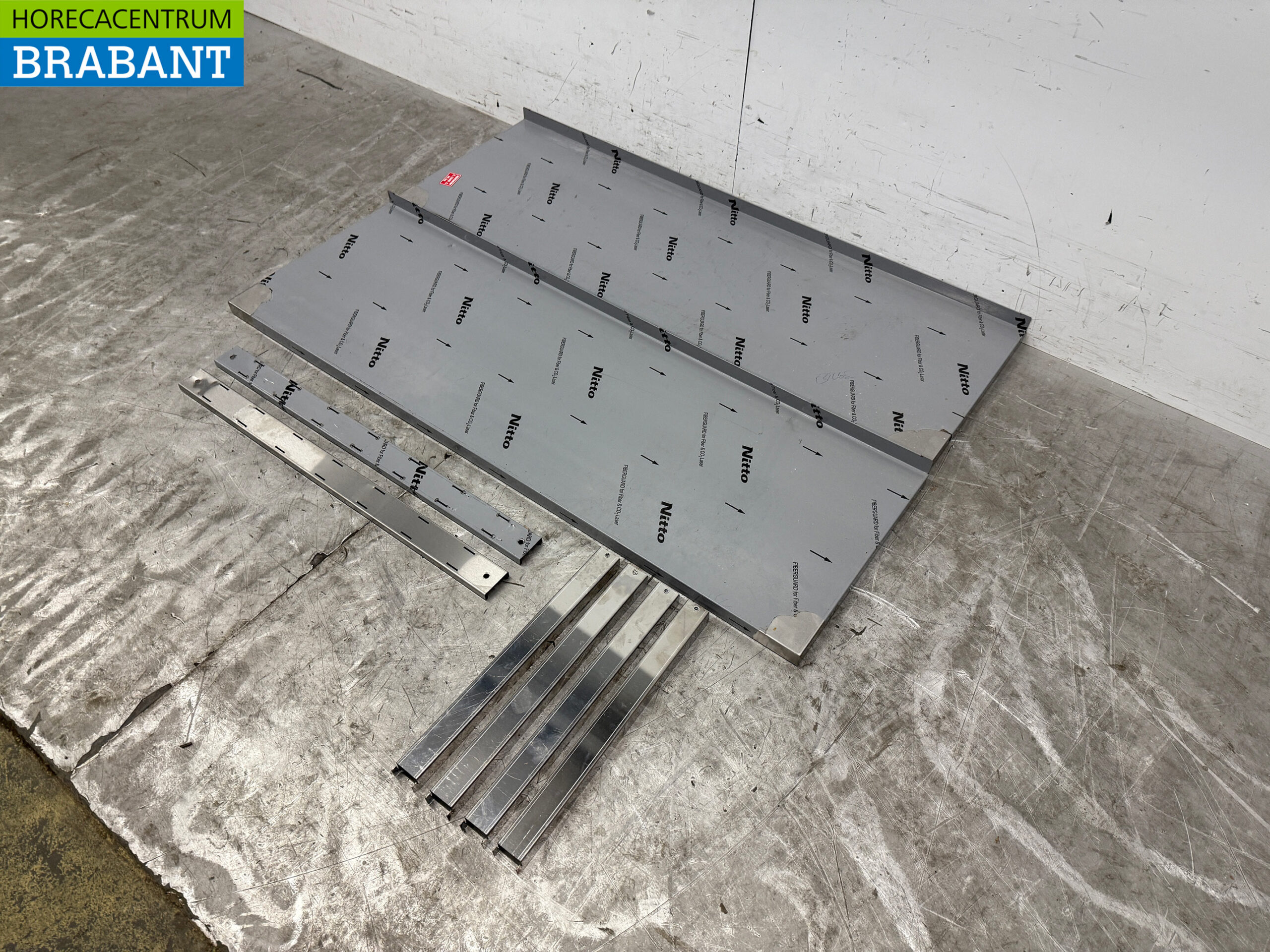 Étagère double en acier inoxydable 120 x 40 cm Horeca – Image 2