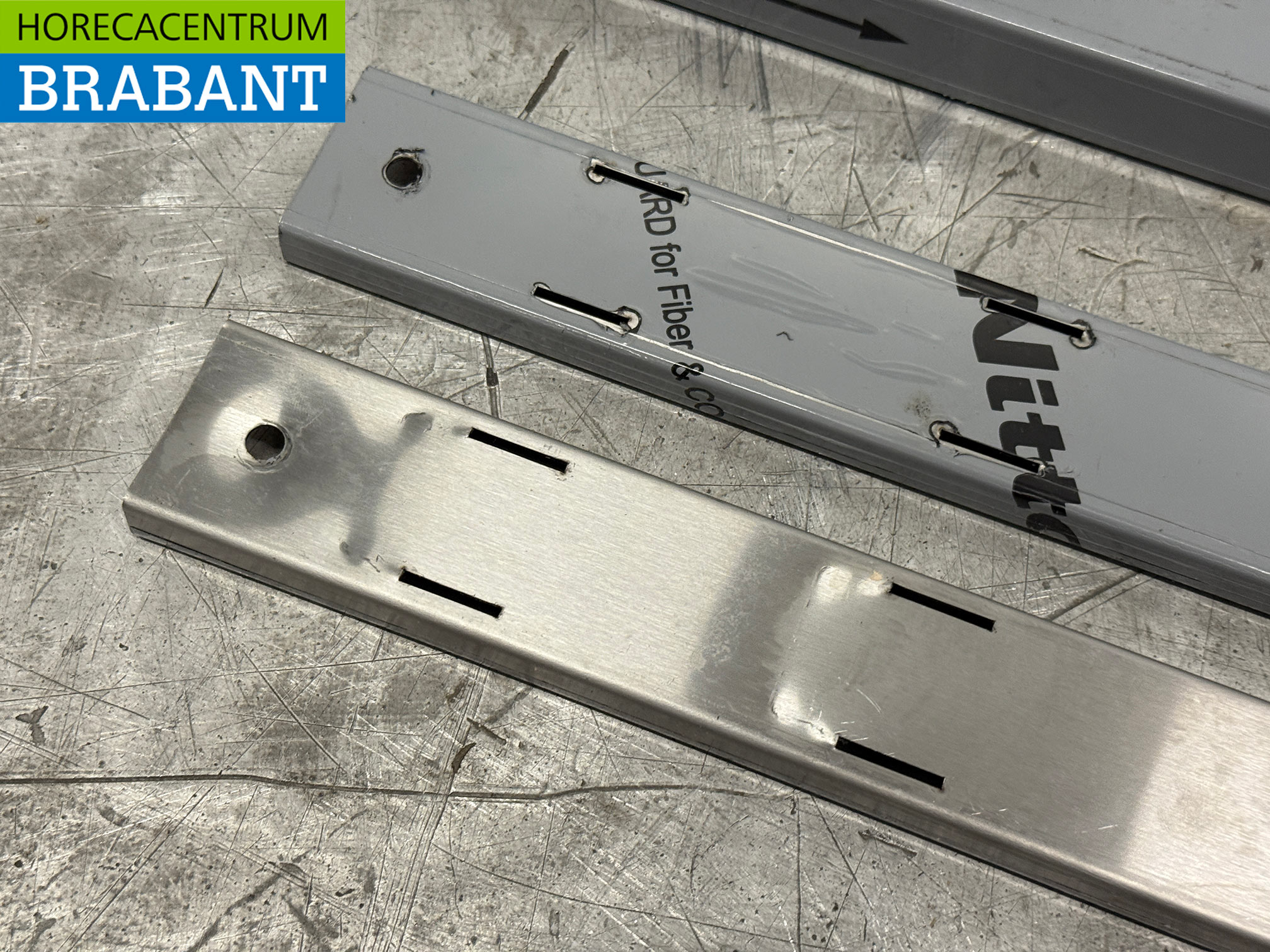 Étagère double en acier inoxydable 120 x 40 cm Horeca – Image 5