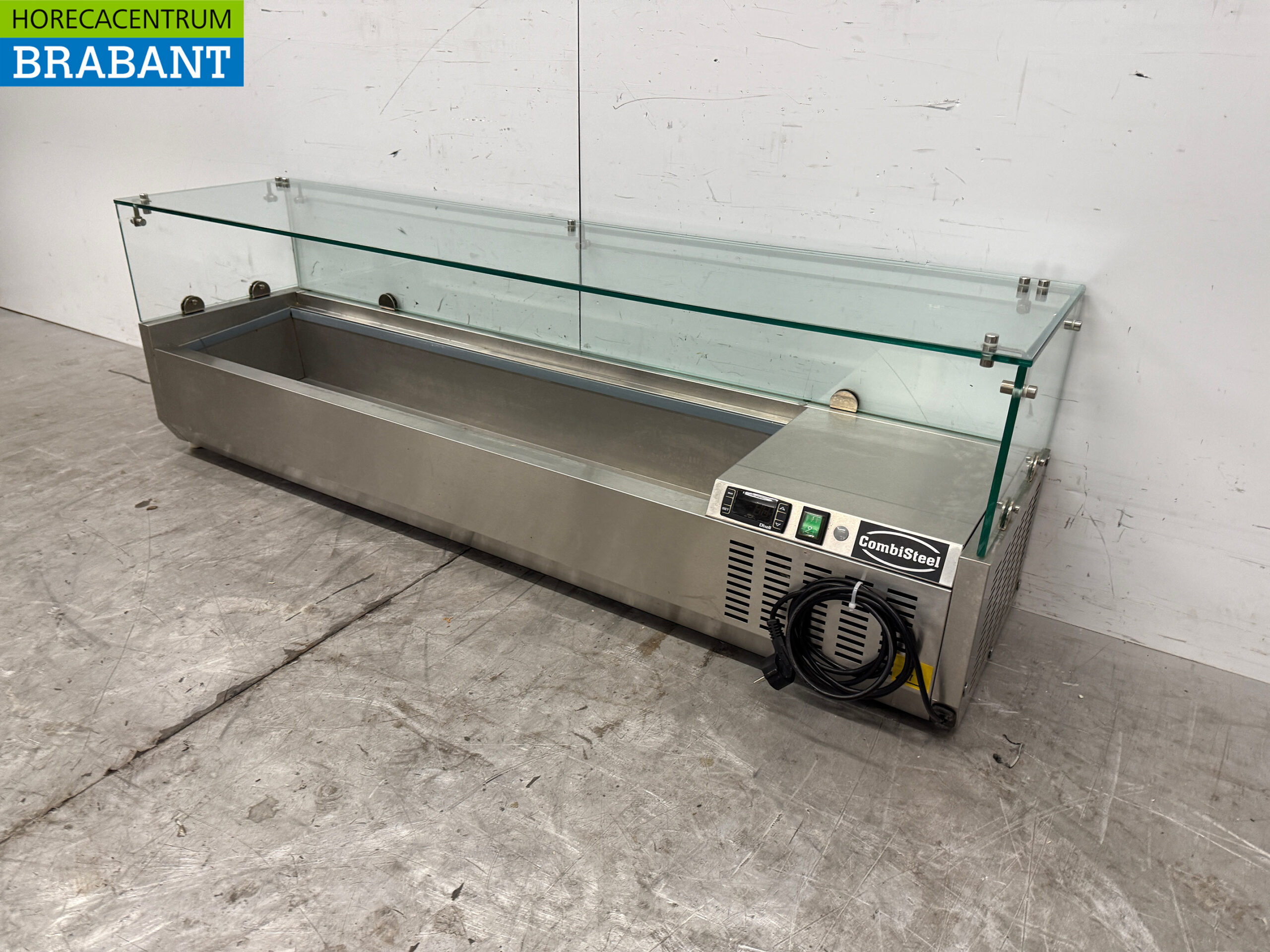 Saladier Combisteel en acier inoxydable 140 cm 6 x 1/4 GN 230V Horeca – Image 2